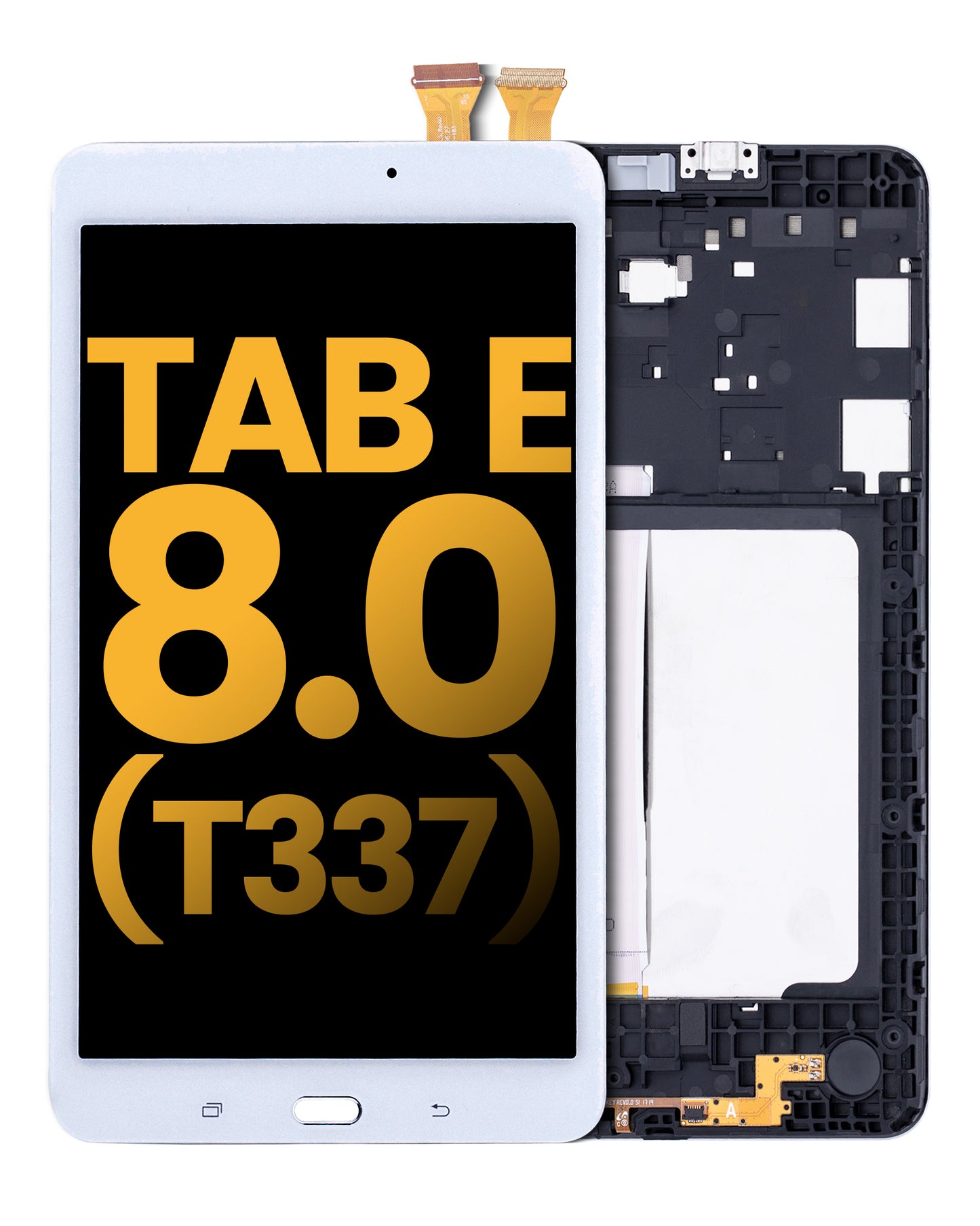 LCD Assembly With Frame For Samsung Galaxy Tab E 8.0" (T375 / T377 / T378) (2016) (Refurbished) (White) Samsung Galaxy Tab replacement part image 6