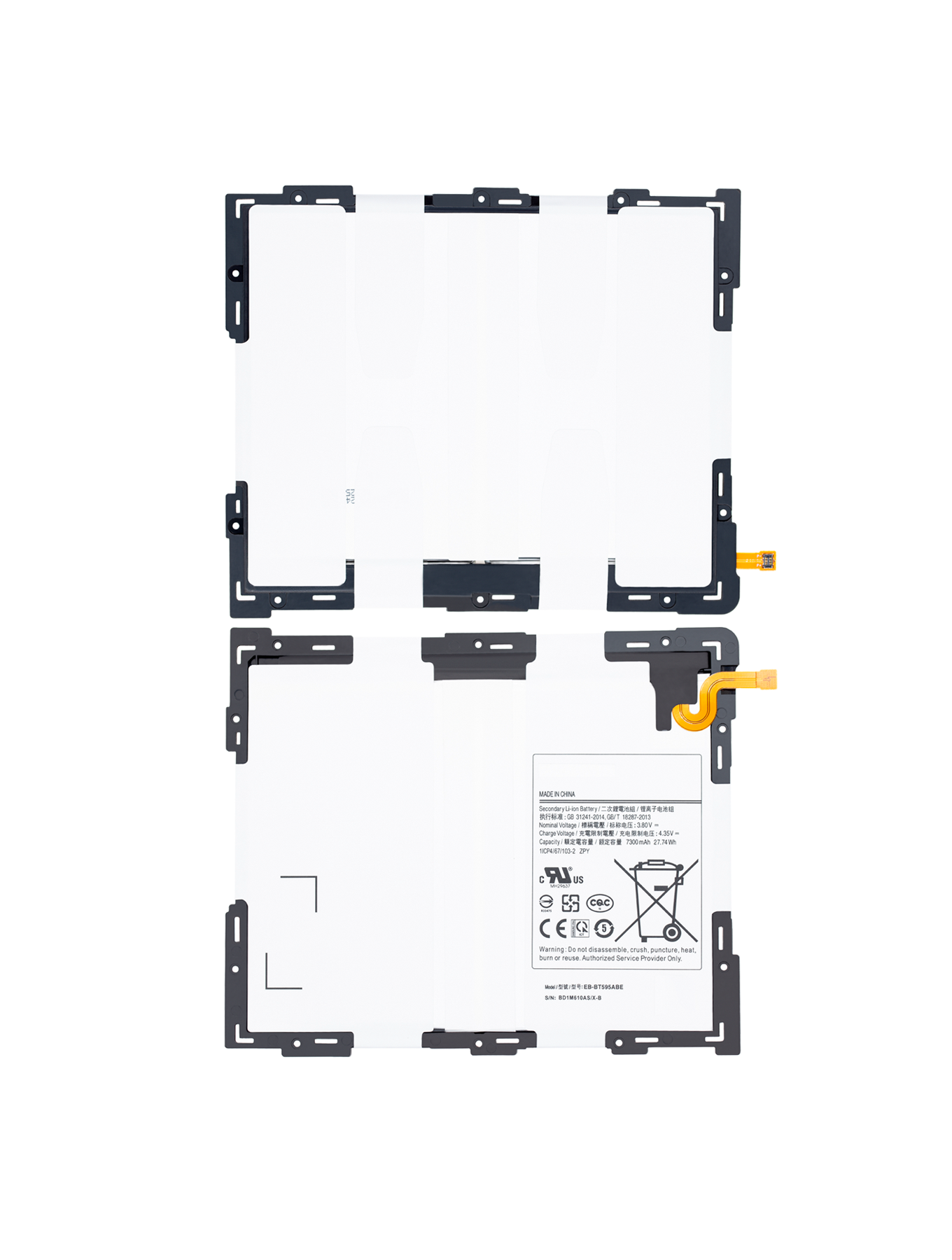 Replacement Battery For Samsung Galaxy Tab A 10.5" (T590 T595 T597) (2018) - Samsung Galaxy Tab A 10.5" (2018) Replacement Parts - SKU 107081016715 - product image 3