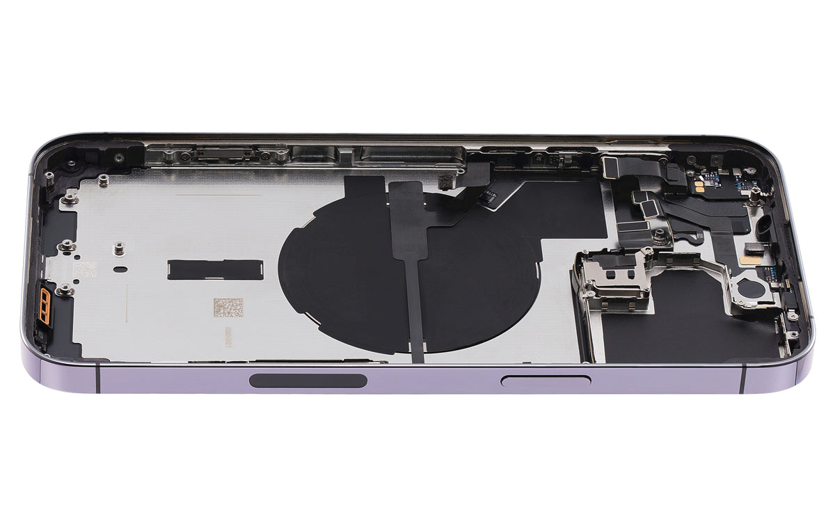 Back Housing W/ Small Parts For iPhone 14 Pro Max (US Version) (Used OEM Pull: Grade A) (Deep Purple)