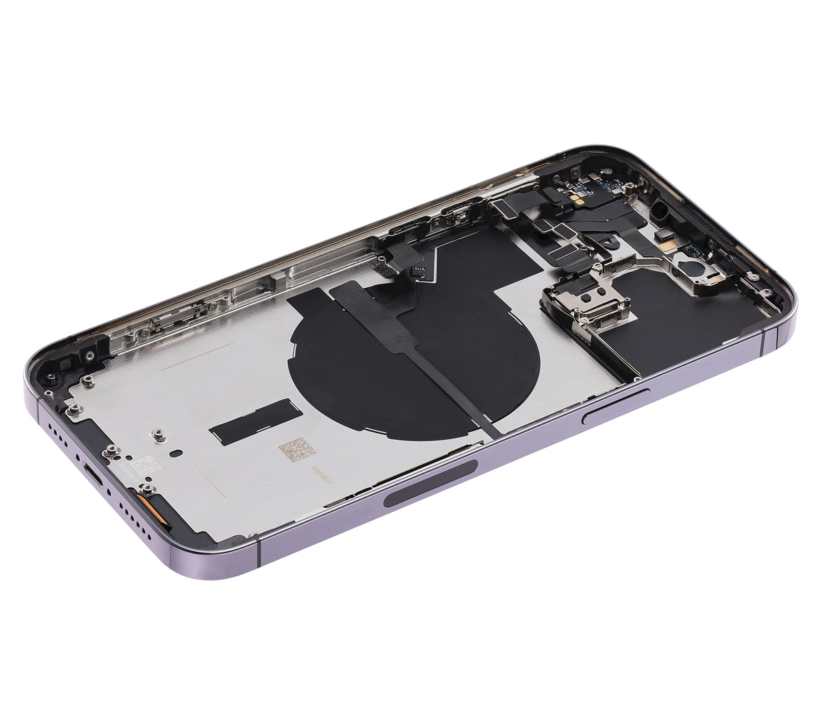 Back Housing W/ Small Parts For iPhone 14 Pro Max (US Version) (Used OEM Pull: Grade A) (Deep Purple)