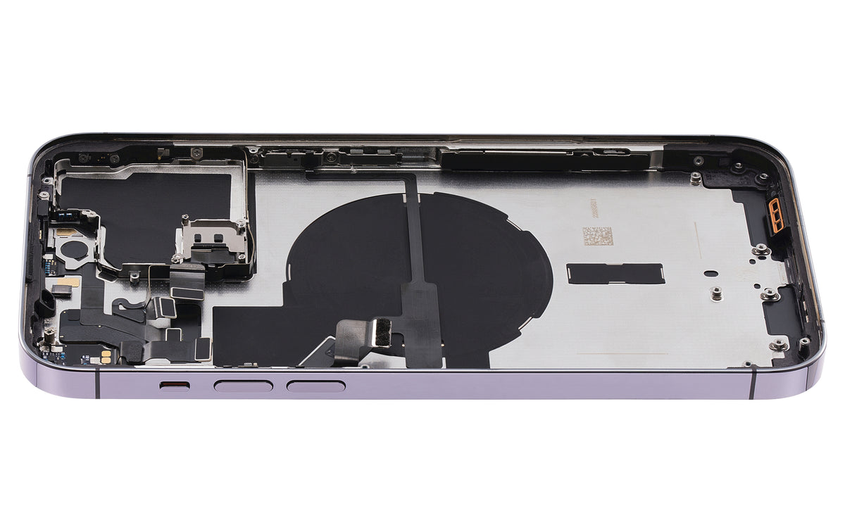 Back Housing W/ Small Parts For iPhone 14 Pro Max (US Version) (Used OEM Pull: Grade A) (Deep Purple)