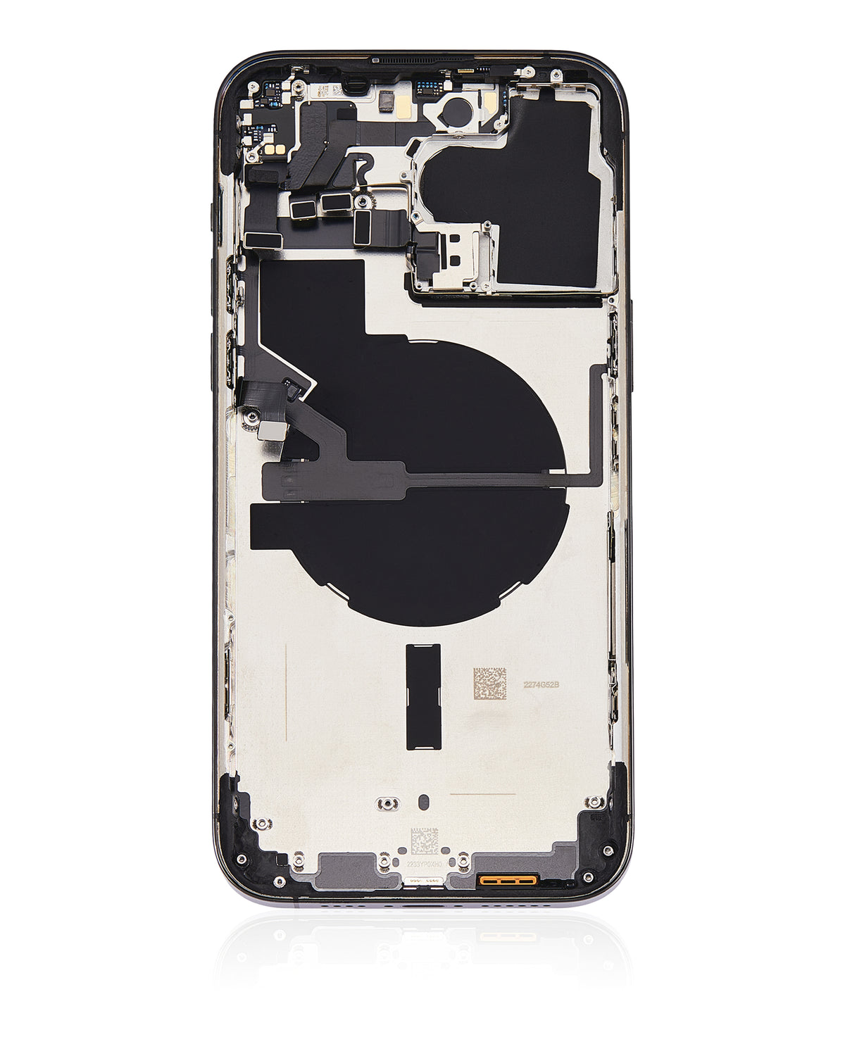 Back Housing W/ Small Parts For iPhone 14 Pro Max (US Version) (Used OEM Pull: Grade A) (Space Black)