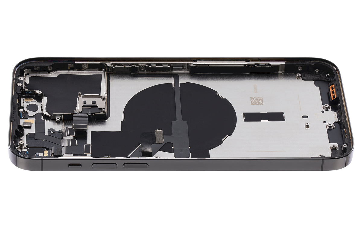 Back Housing W/ Small Parts For iPhone 14 Pro Max (US Version) (Used OEM Pull: Grade A) (Space Black)