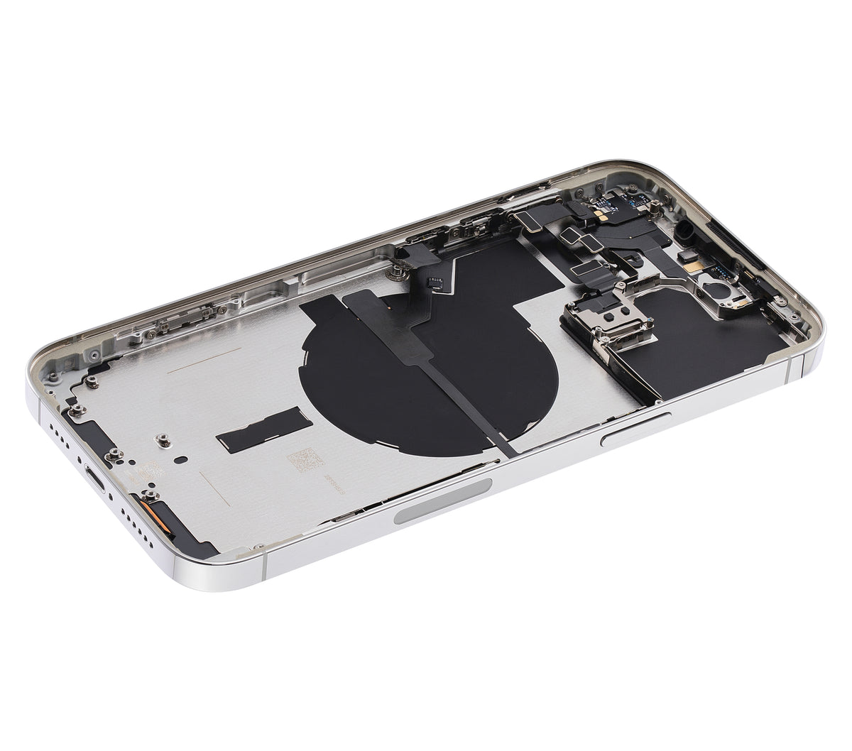 Back Housing W/ Small Parts For iPhone 14 Pro Max (US Version) (Used OEM Pull: Grade A) (Silver)