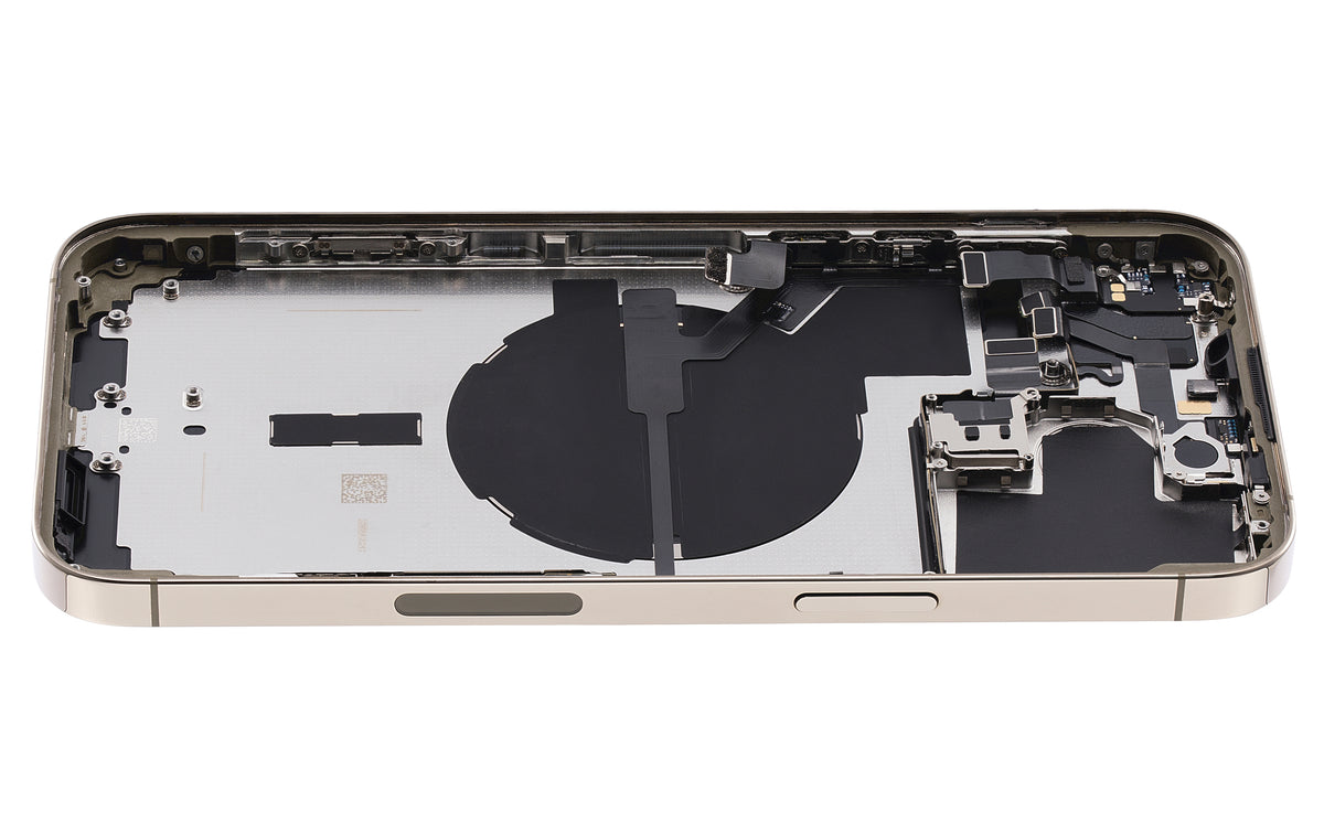 Back Housing W/ Small Parts For iPhone 14 Pro Max (US Version) (Used OEM Pull: Grade A) (Gold)