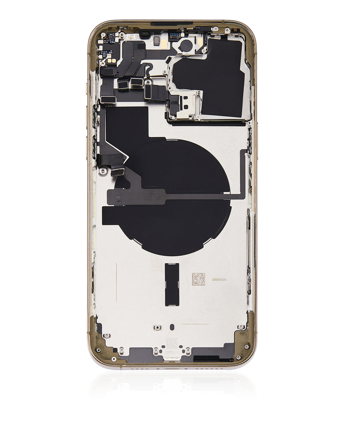 Back Housing W/ Small Parts For iPhone 14 Pro Max (US Version) (Used OEM Pull: Grade A) (Gold)