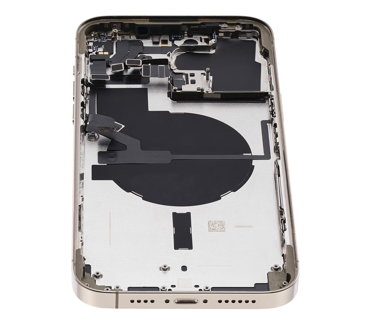 Back Housing W/ Small Parts For iPhone 14 Pro Max (US Version) (Used OEM Pull: Grade A) (Gold)