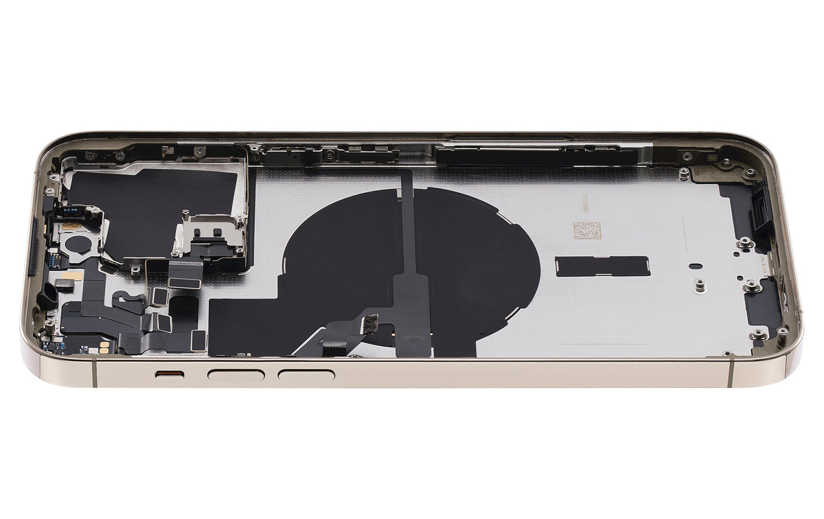 Back Housing W/ Small Parts For iPhone 14 Pro Max (US Version) (Used OEM Pull: Grade A) (Gold)