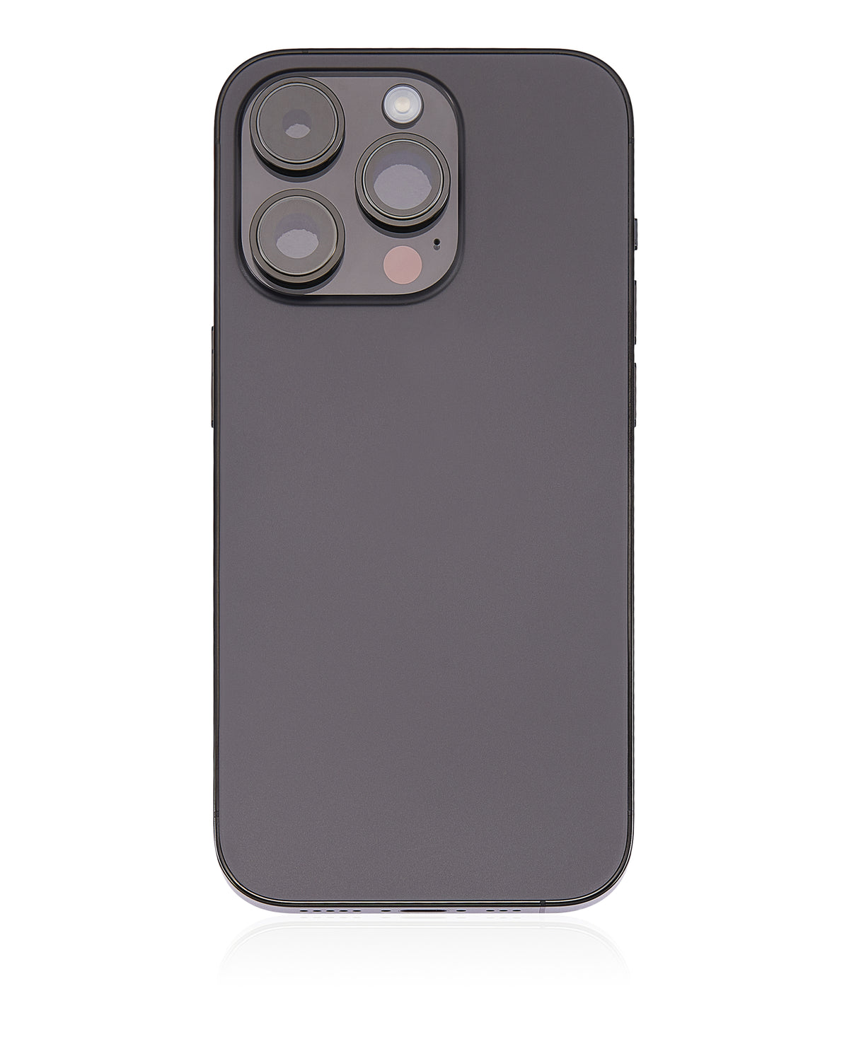 Back Housing W/ Small Parts For iPhone 14 Pro (US Version) (Used OEM Pull: Grade A) (Space Black)