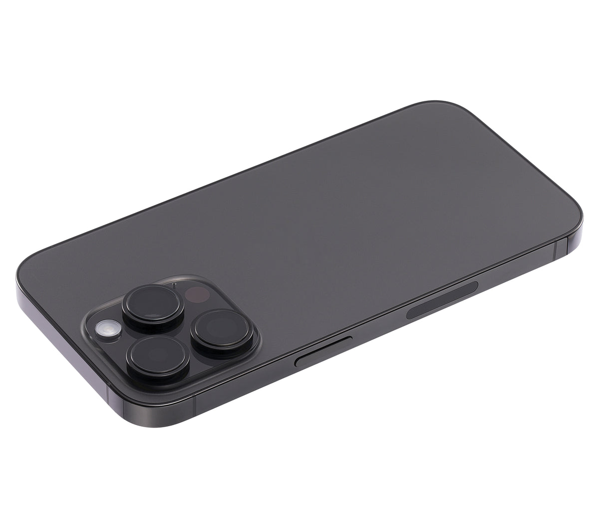 Back Housing W/ Small Parts For iPhone 14 Pro (US Version) (Used OEM Pull: Grade A) (Space Black)