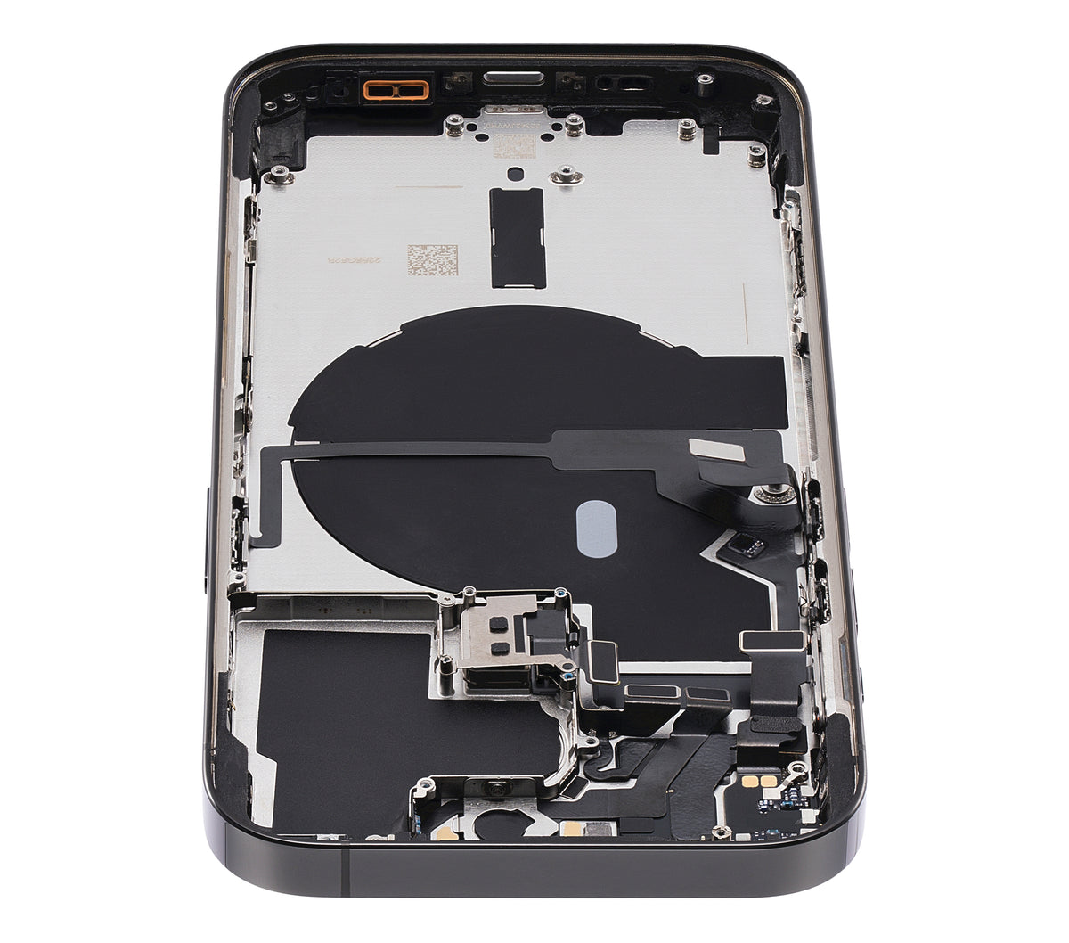 Back Housing W/ Small Parts For iPhone 14 Pro (US Version) (Used OEM Pull: Grade A) (Space Black)