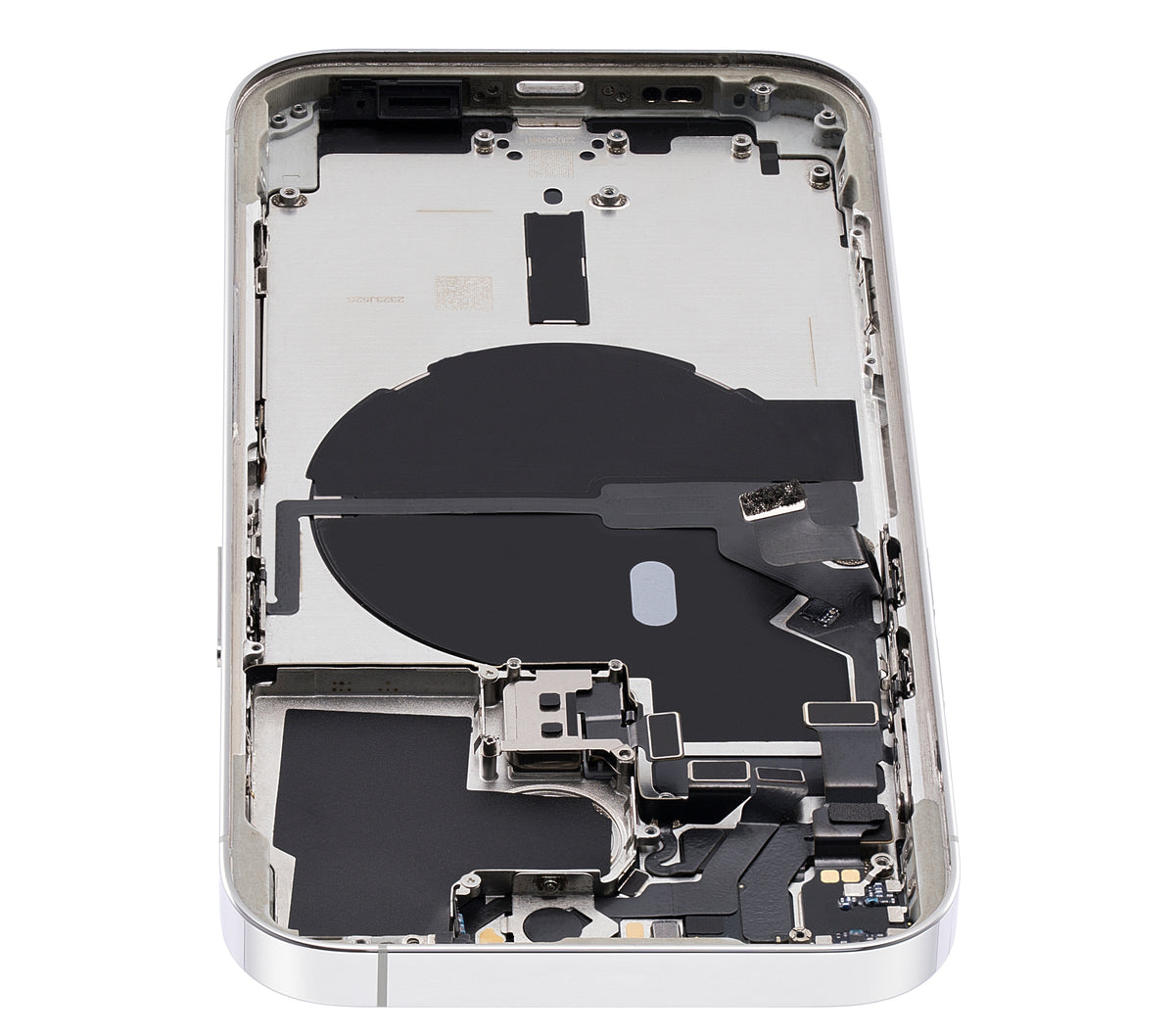 Back Housing W/ Small Parts For iPhone 14 Pro (US Version) (Used OEM Pull: Grade A) (Silver)