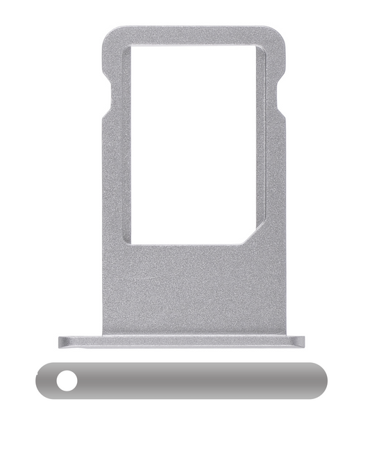 Sim Card Tray For iPhone 6 (Service Pack) (Silver)