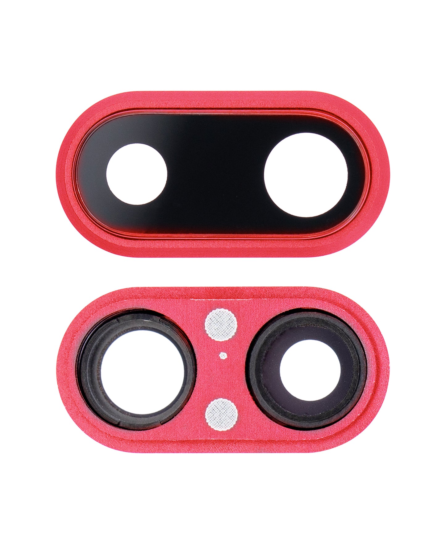 Back Camera Lens With Bracket & Bezel For iPhone 8 Plus (Red) (10 Pack)