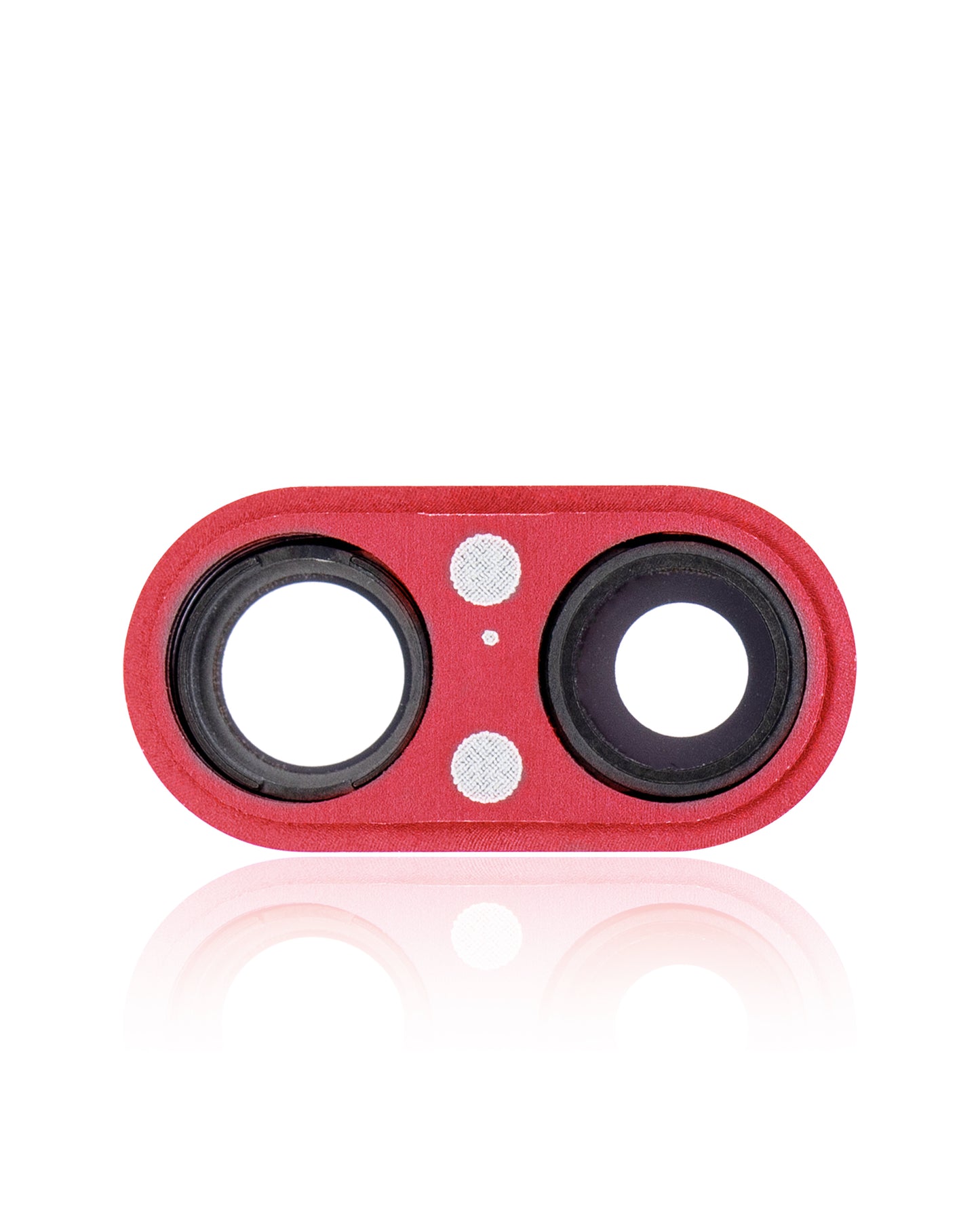 Back Camera Lens With Bracket & Bezel For iPhone 8 Plus (Red) (10 Pack)