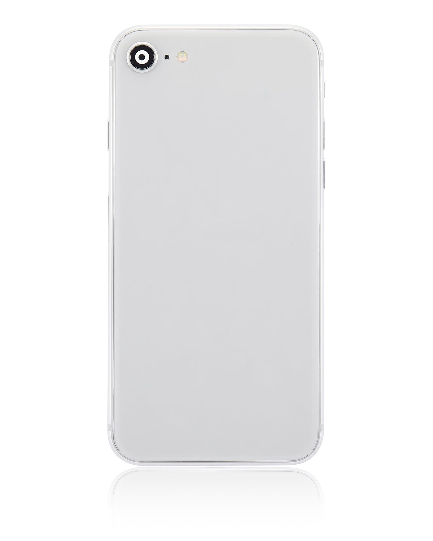 Back Housing W/ Small Components Pre-Installed For iPhone 8 (No Logo) (Aftermarket Plus) (Silver)