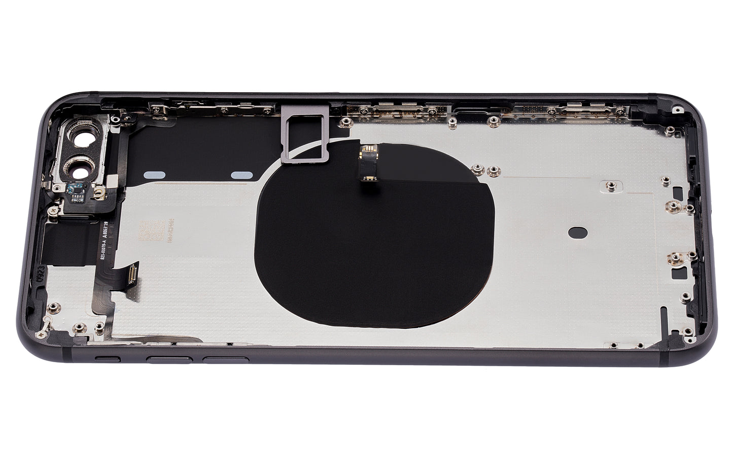 Back Housing W/ Small Components Pre-Installed For iPhone 8 Plus (No Logo) (Aftermarket Plus) (Space Gray)