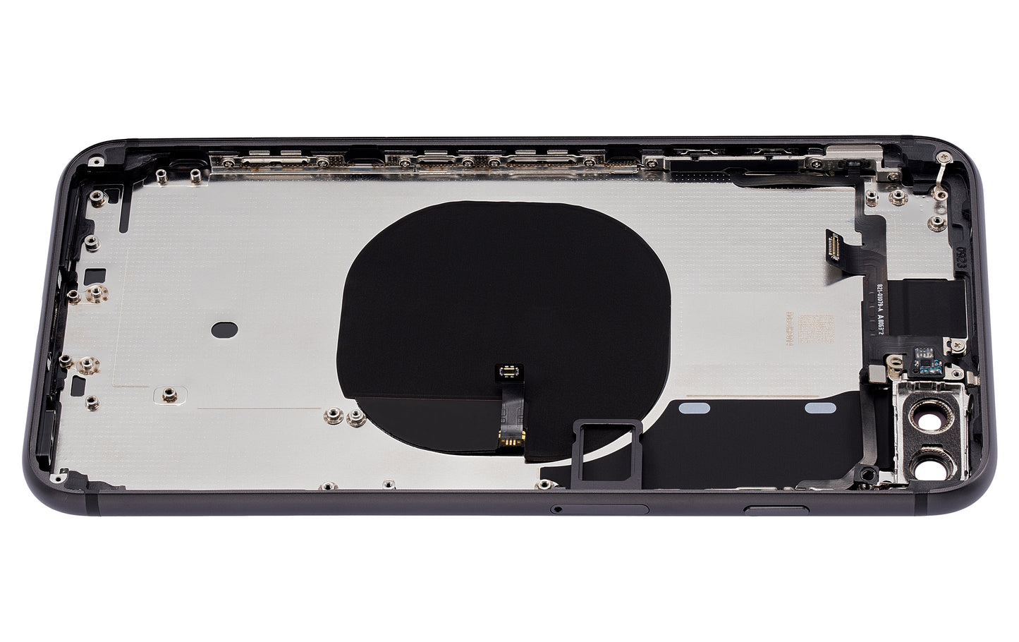 Back Housing W/ Small Components Pre-Installed For iPhone 8 Plus (No Logo) (Aftermarket Plus) (Space Gray)
