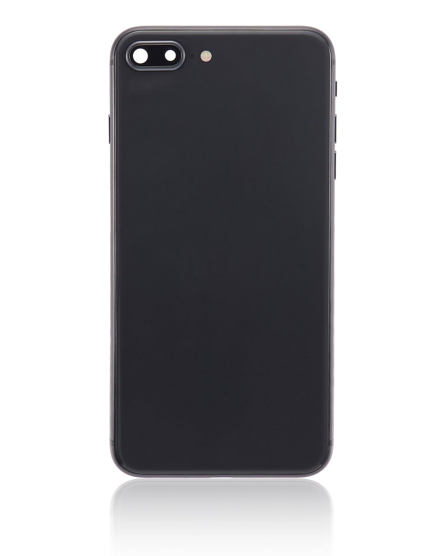 Back Housing W/ Small Components Pre-Installed For iPhone 8 Plus (No Logo) (Aftermarket Plus) (Space Gray)