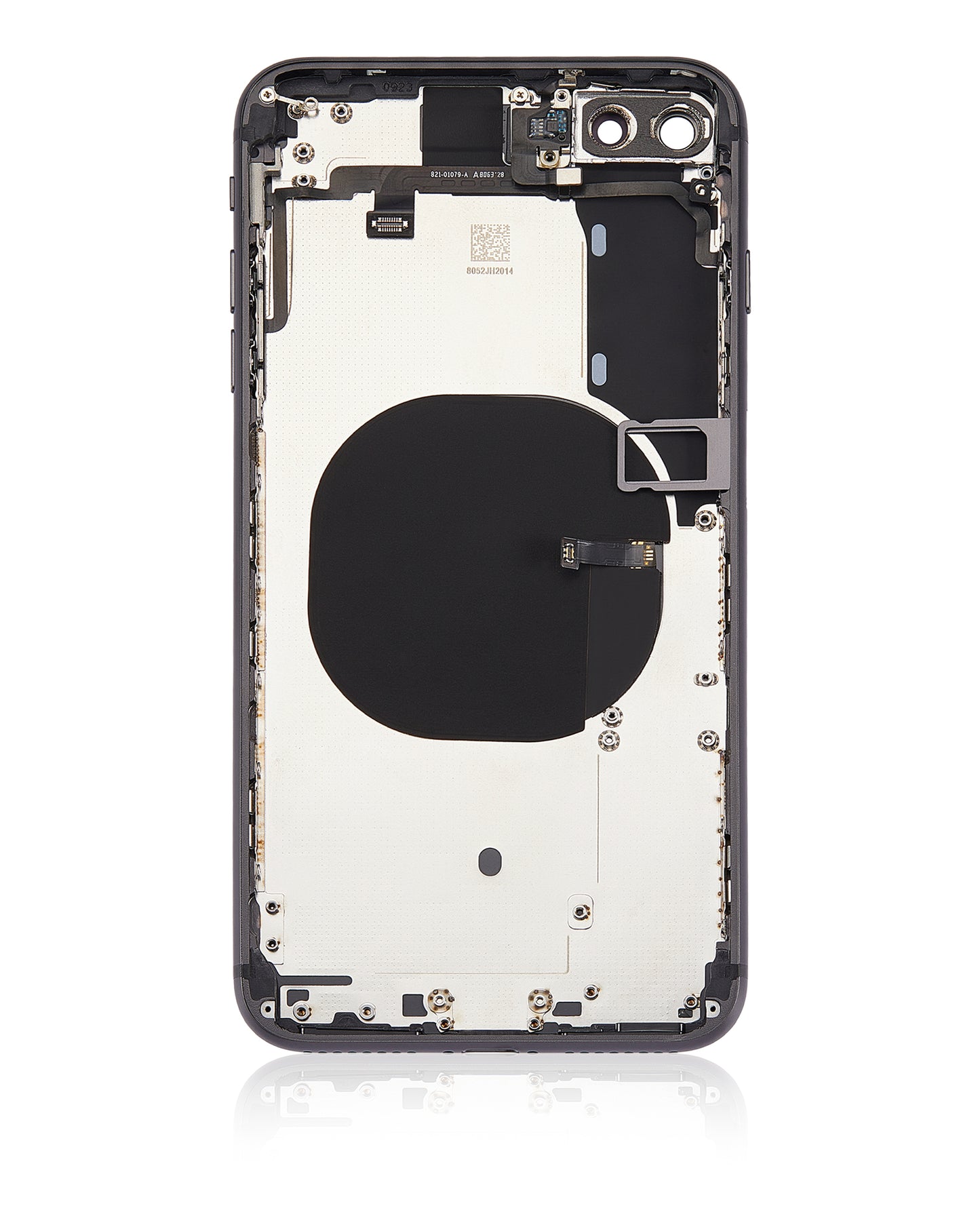 Back Housing W/ Small Components Pre-Installed For iPhone 8 Plus (No Logo) (Aftermarket Plus) (Space Gray)
