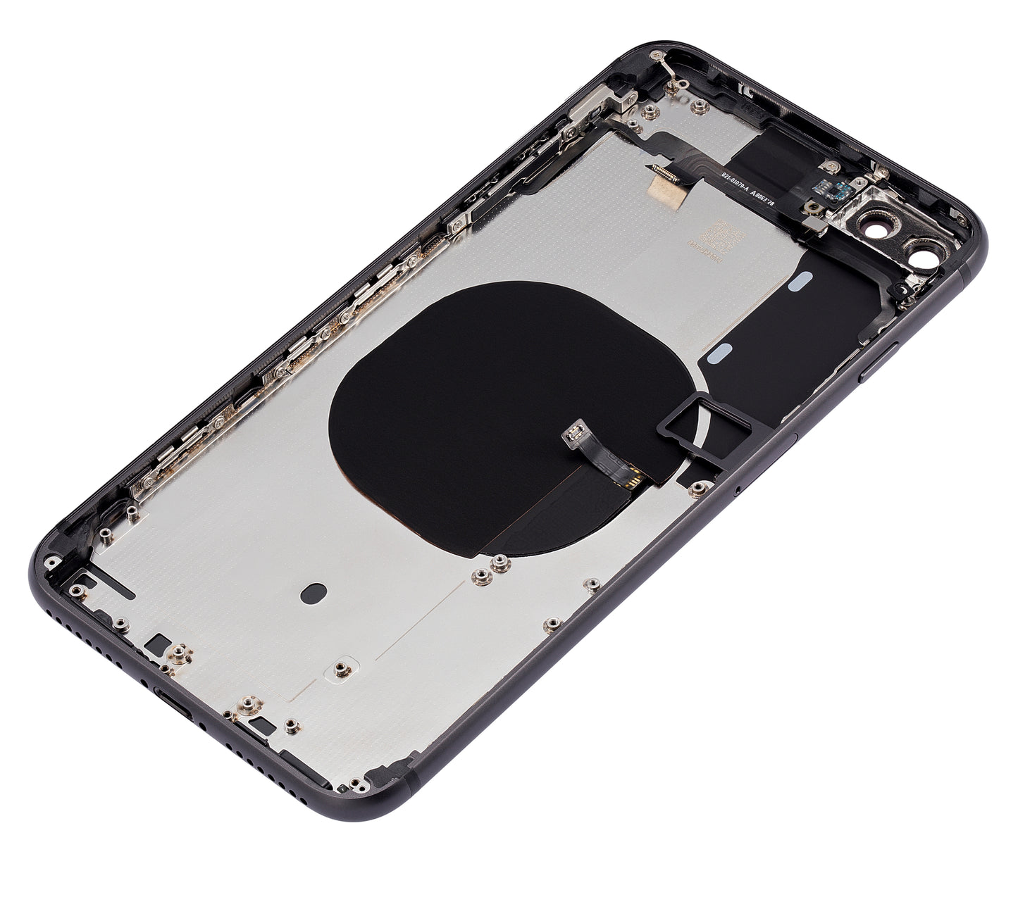 Back Housing W/ Small Components Pre-Installed For iPhone 8 Plus (No Logo) (Aftermarket Plus) (Space Gray)