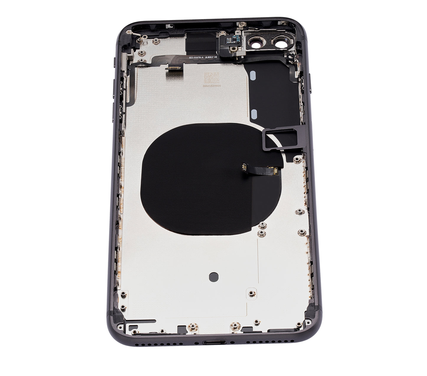 Back Housing W/ Small Components Pre-Installed For iPhone 8 Plus (No Logo) (Aftermarket Plus) (Space Gray)