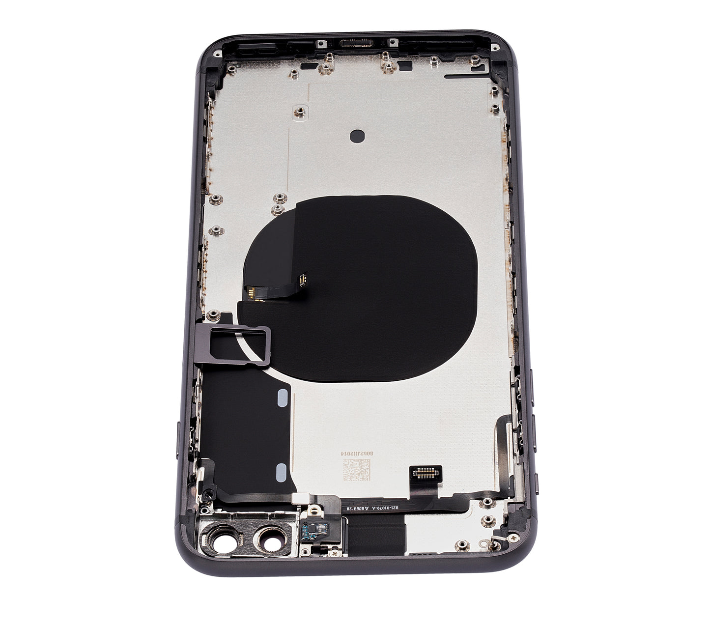 Back Housing W/ Small Components Pre-Installed For iPhone 8 Plus (No Logo) (Aftermarket Plus) (Space Gray)