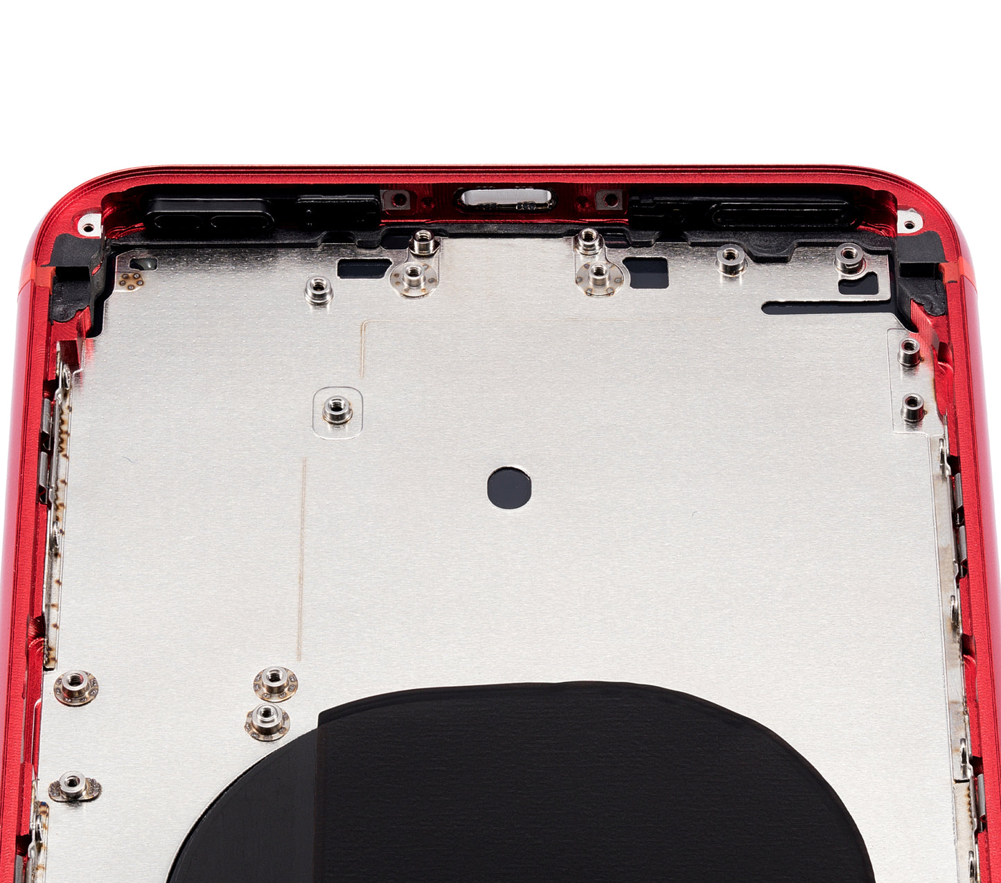 Back Housing W/ Small Components Pre-Installed For iPhone 8 Plus (No Logo) (Aftermarket Plus) (Red)