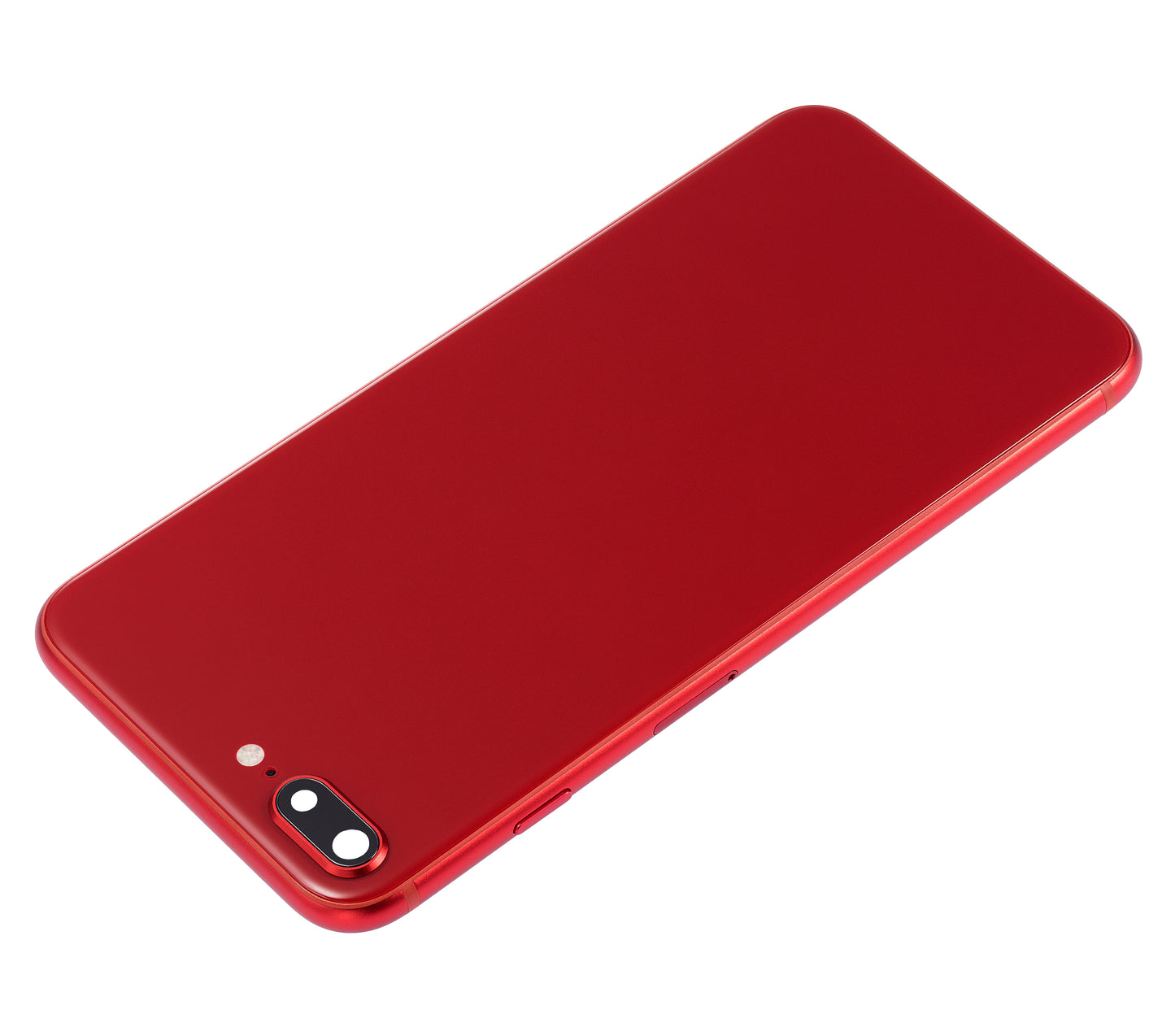 Back Housing W/ Small Components Pre-Installed For iPhone 8 Plus (No Logo) (Aftermarket Plus) (Red)