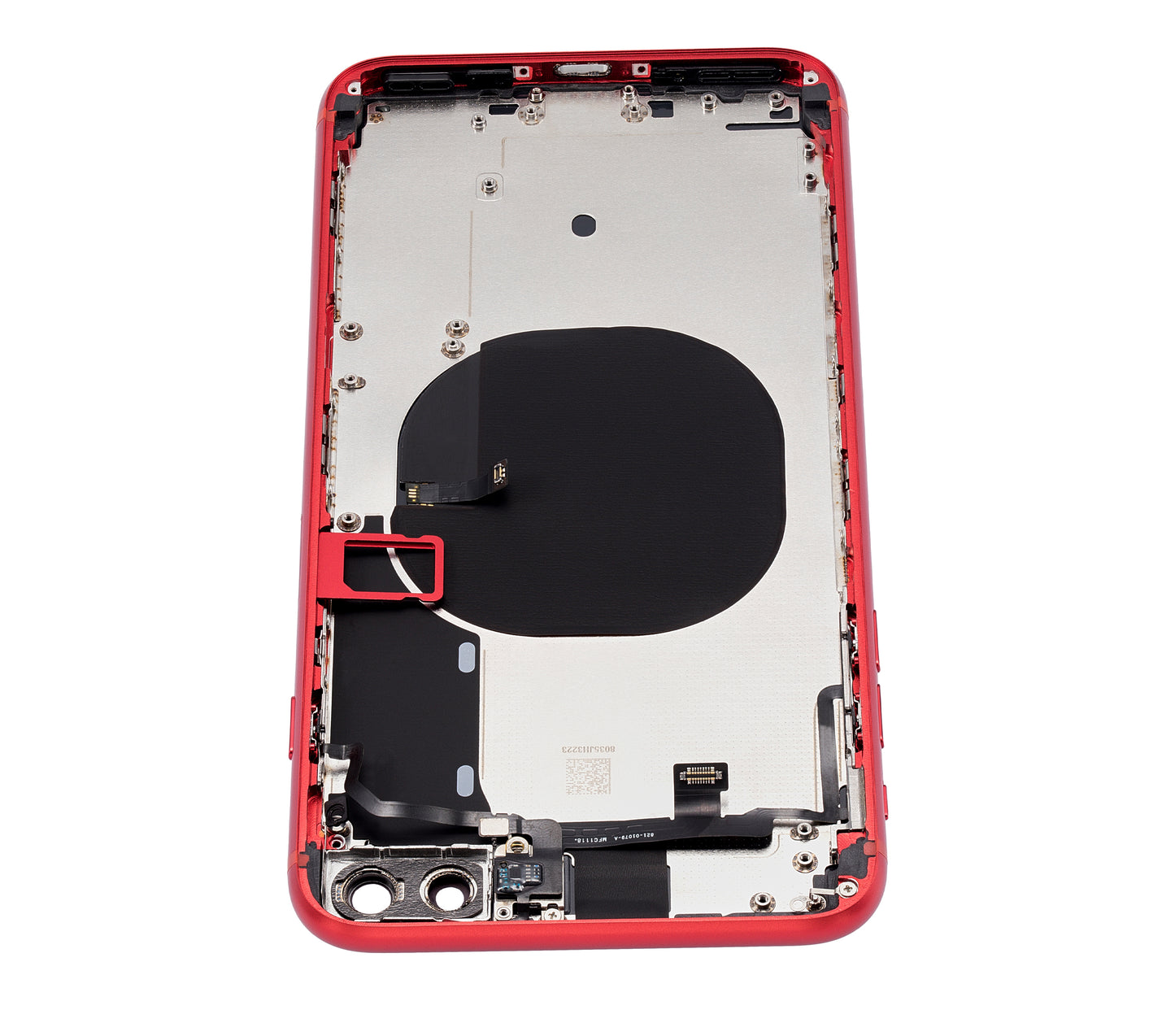Back Housing W/ Small Components Pre-Installed For iPhone 8 Plus (No Logo) (Aftermarket Plus) (Red)