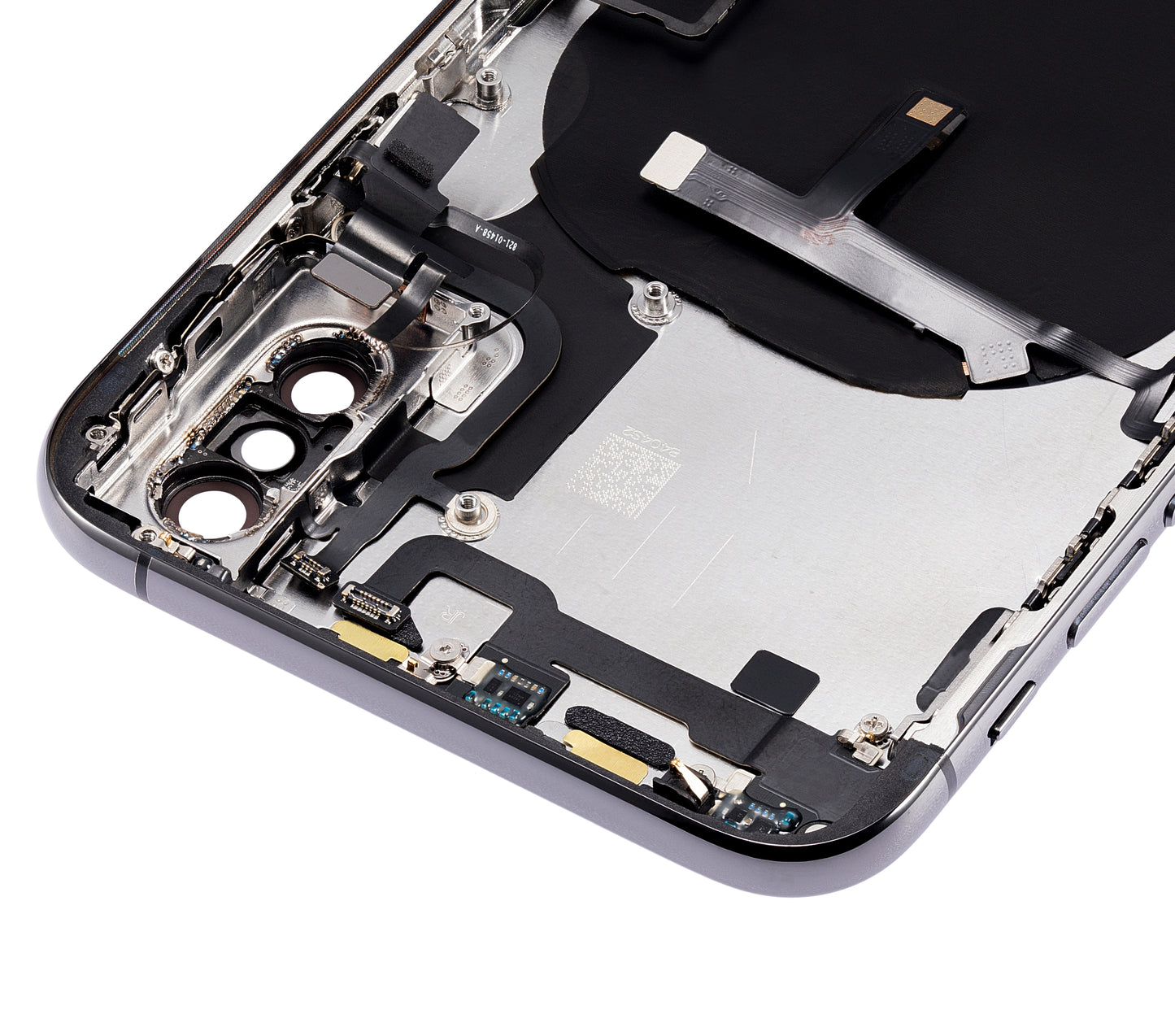 Back Housing W/ Small Components Pre-Installed For iPhone XS (No Logo) (Aftermarket Plus) (Space Gray)