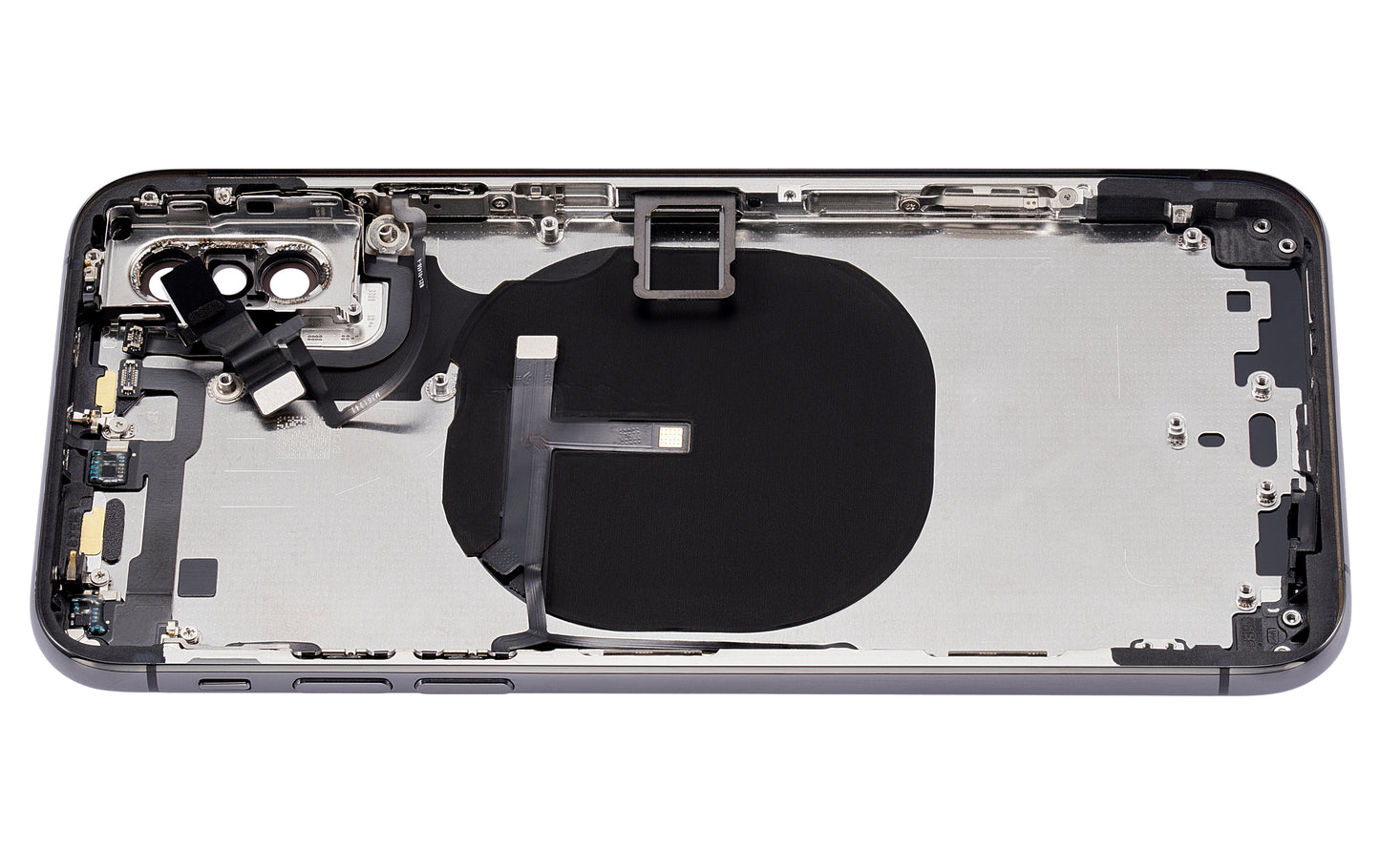 Back Housing W/ Small Components Pre-Installed For iPhone XS (No Logo) (Aftermarket Plus) (Space Gray)