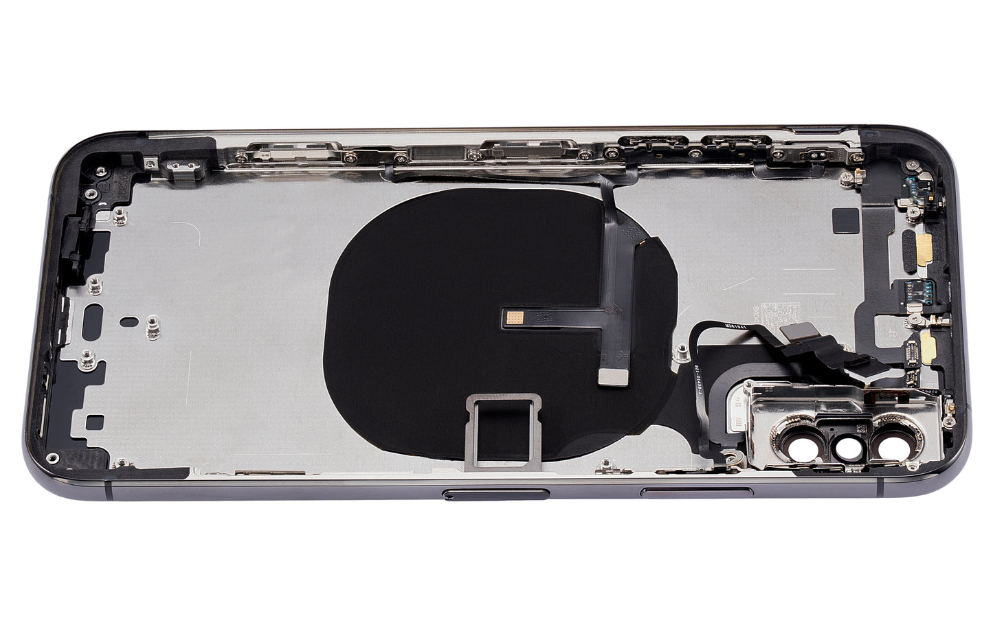 Back Housing W/ Small Components Pre-Installed For iPhone XS (No Logo) (Aftermarket Plus) (Space Gray)