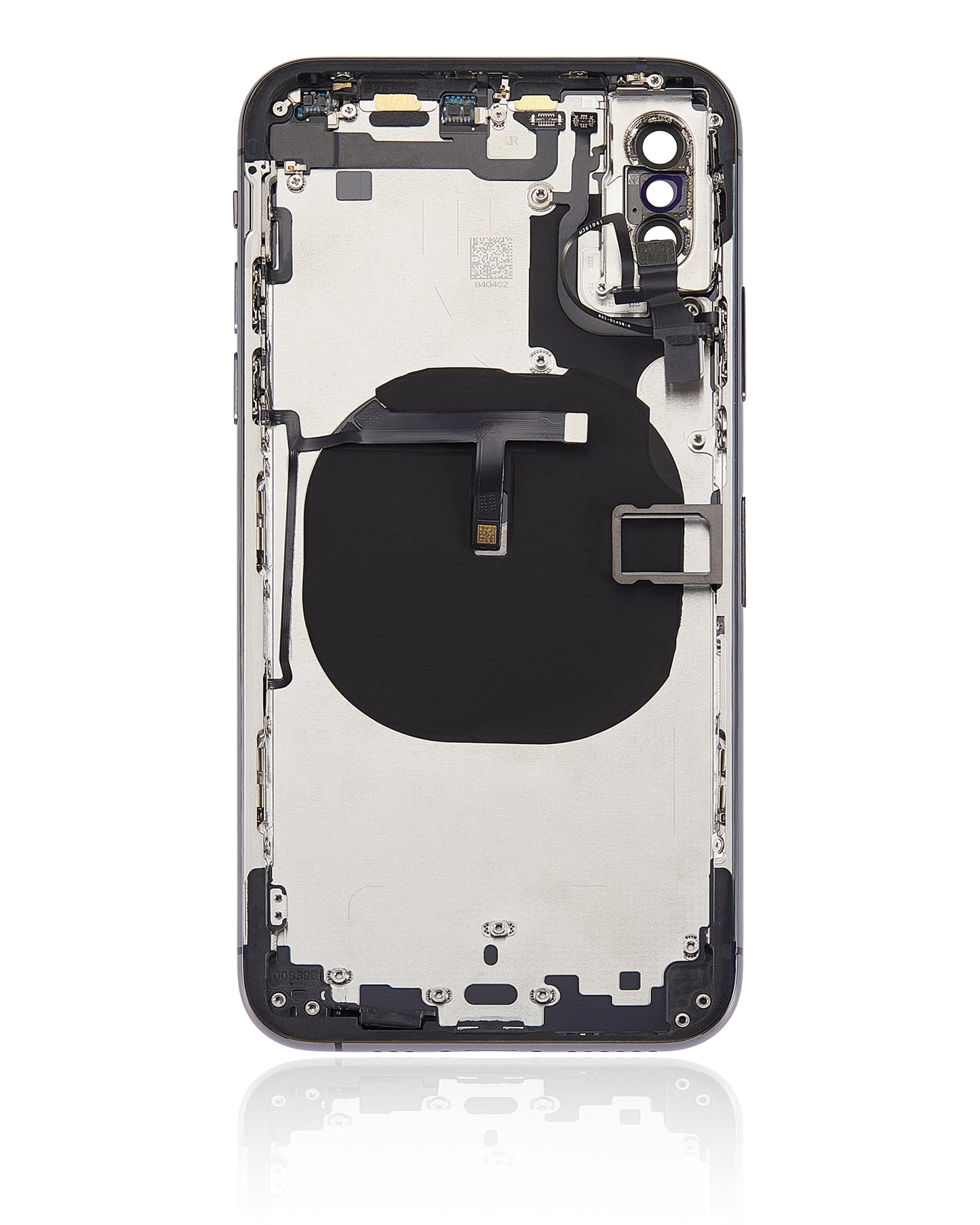Back Housing W/ Small Components Pre-Installed For iPhone XS (No Logo) (Aftermarket Plus) (Space Gray)