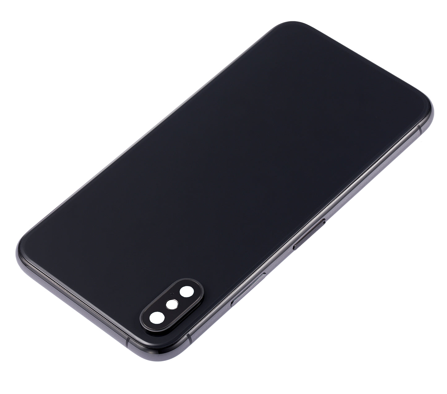 Back Housing W/ Small Components Pre-Installed For iPhone XS (No Logo) (Aftermarket Plus) (Space Gray)