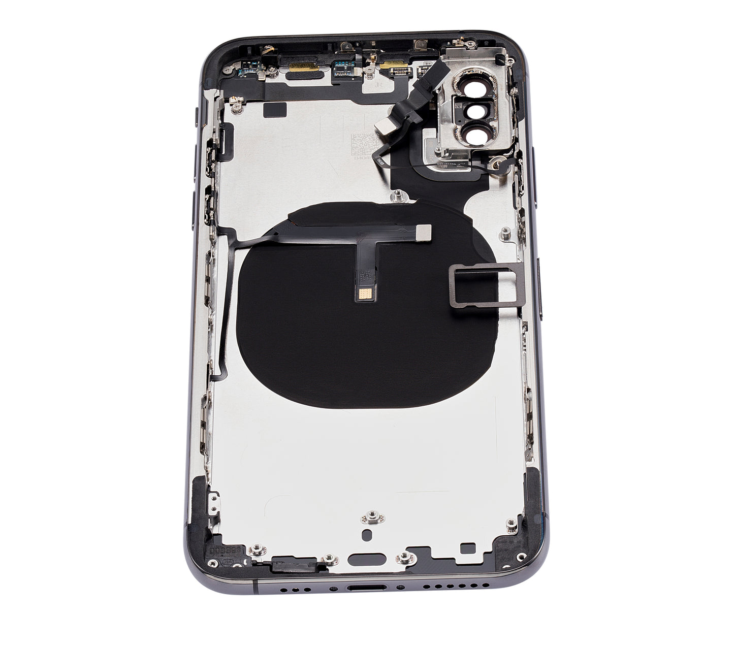 Back Housing W/ Small Components Pre-Installed For iPhone XS (No Logo) (Aftermarket Plus) (Space Gray)
