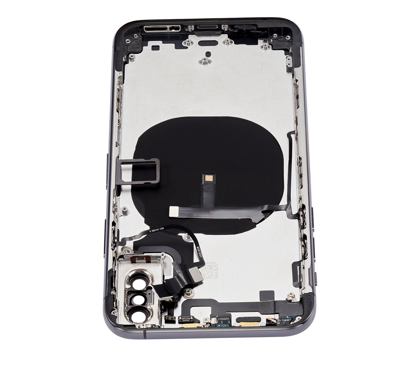 Back Housing W/ Small Components Pre-Installed For iPhone XS (No Logo) (Aftermarket Plus) (Space Gray)