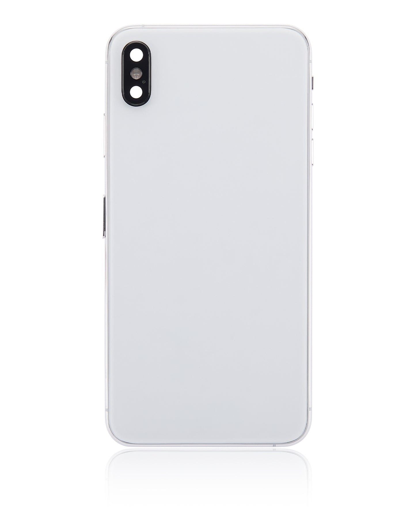 Back Housing W/ Small Components Pre-Installed For iPhone XS Max (No Logo) (Aftermarket Plus) (Silver)