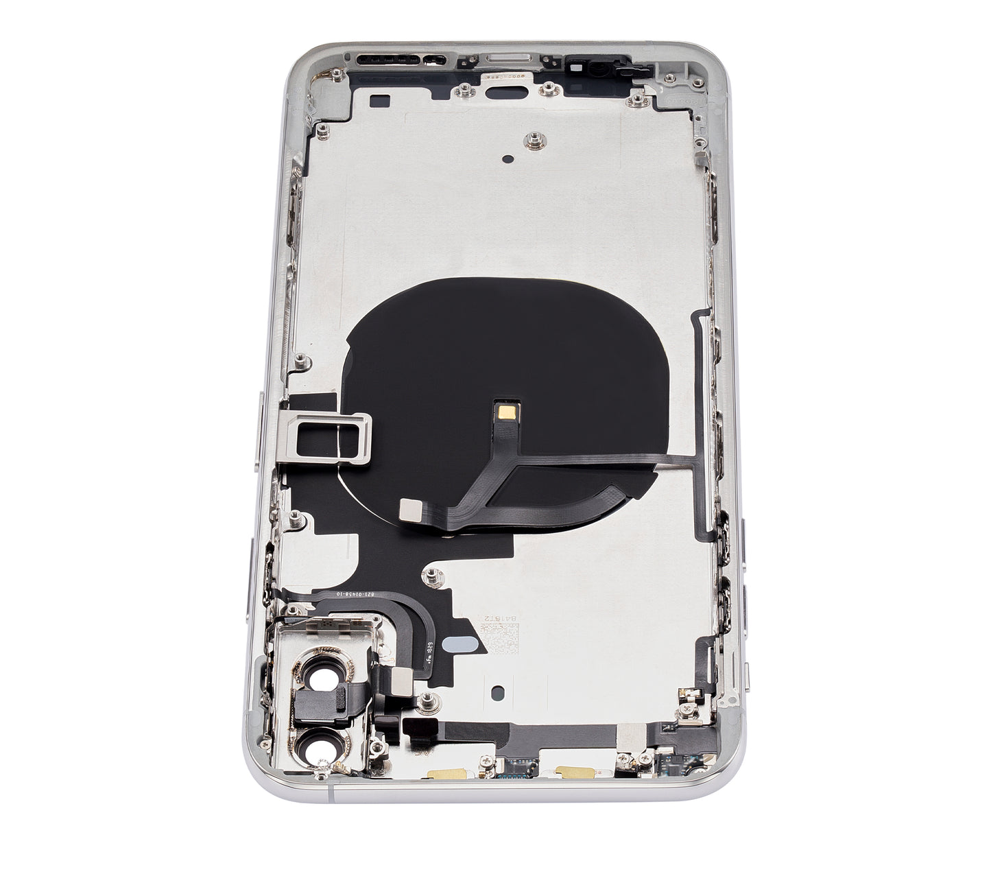 Back Housing W/ Small Components Pre-Installed For iPhone XS Max (No Logo) (Aftermarket Plus) (Silver)