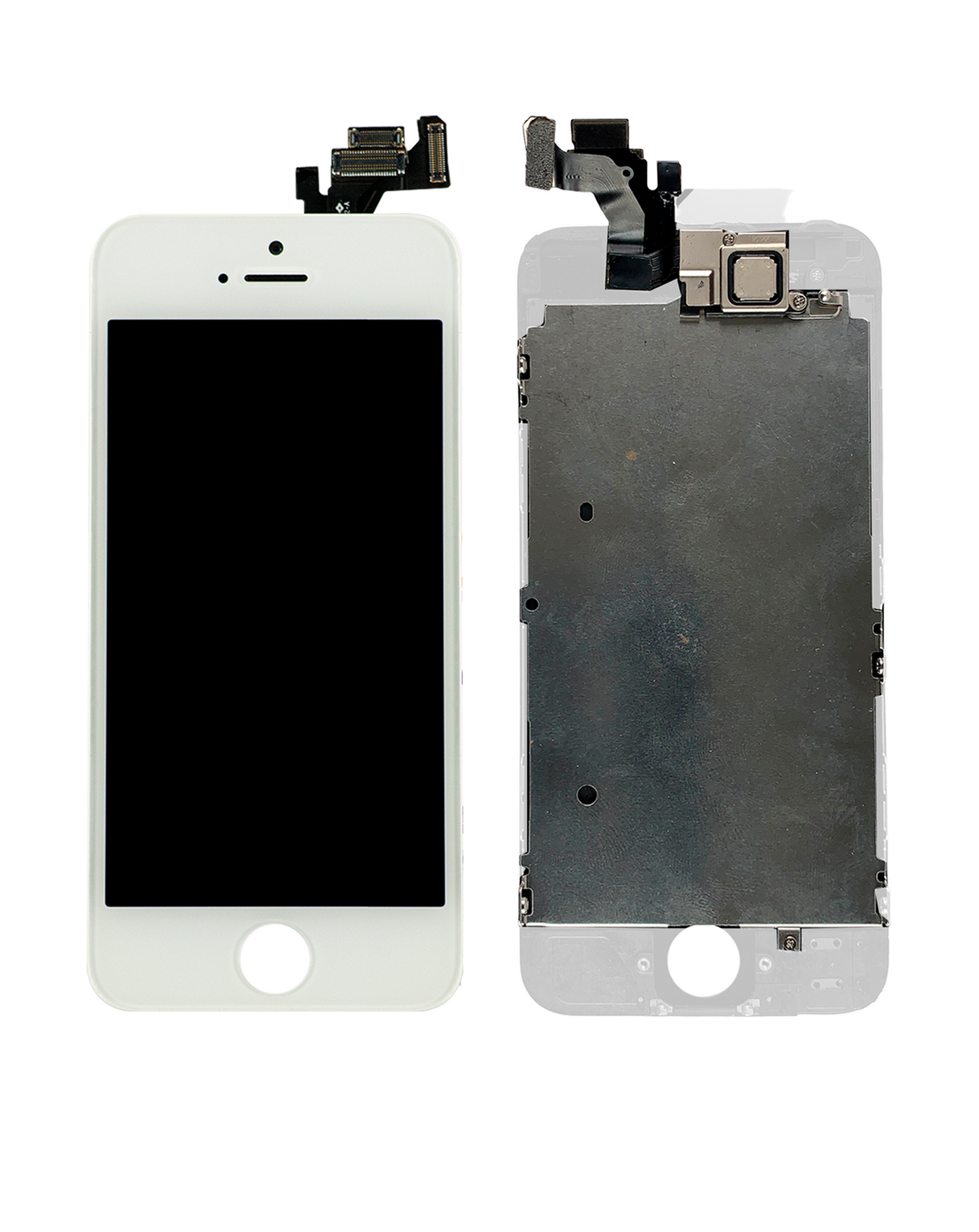 Complete LCD Assembly For iPhone 5 (With Front Camera: Prox Sensor & Ear Speaker) (Aftermarket Plus: Tianma) (White)