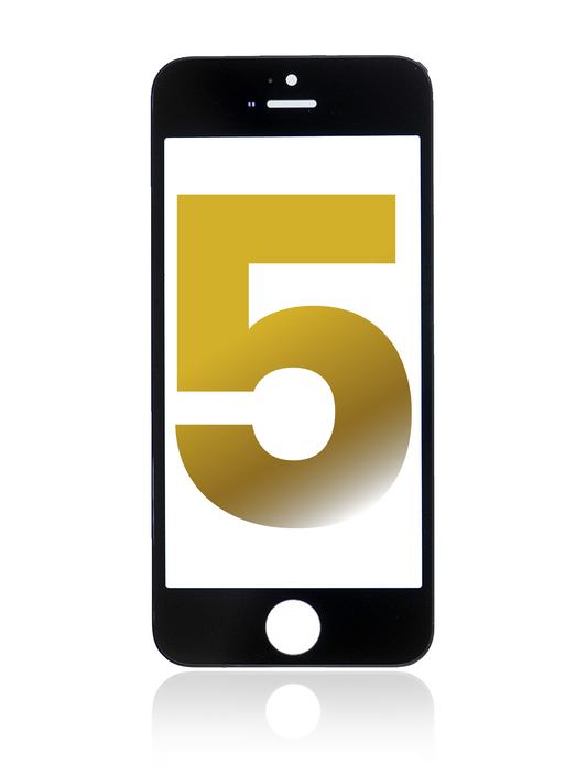 Glass With Frame For iPhone 5 (Black)