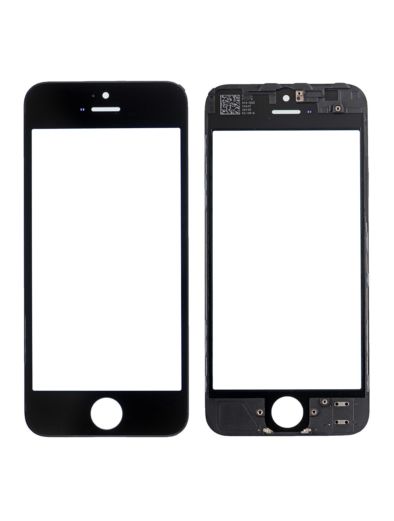 Glass With Frame For iPhone 5 (Black)