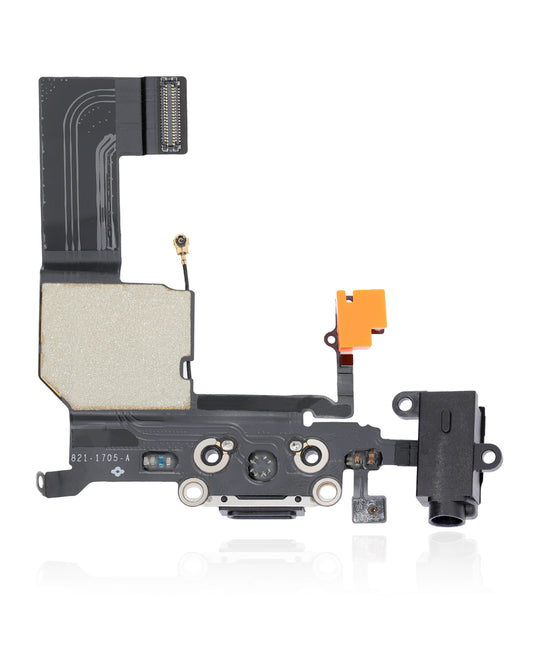 Charging Port Flex Cable For iPhone 5C (Black)