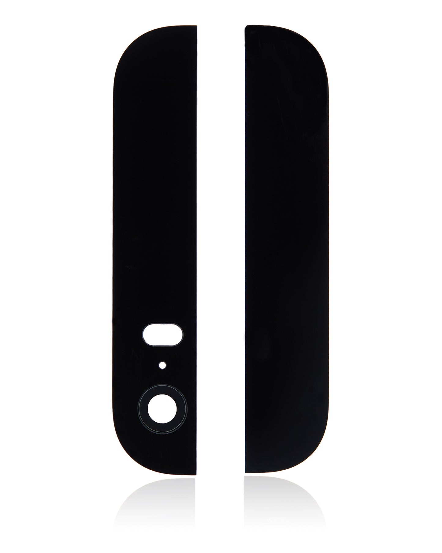 Back Glass (Up + Down) For IPhone 5S (Black)