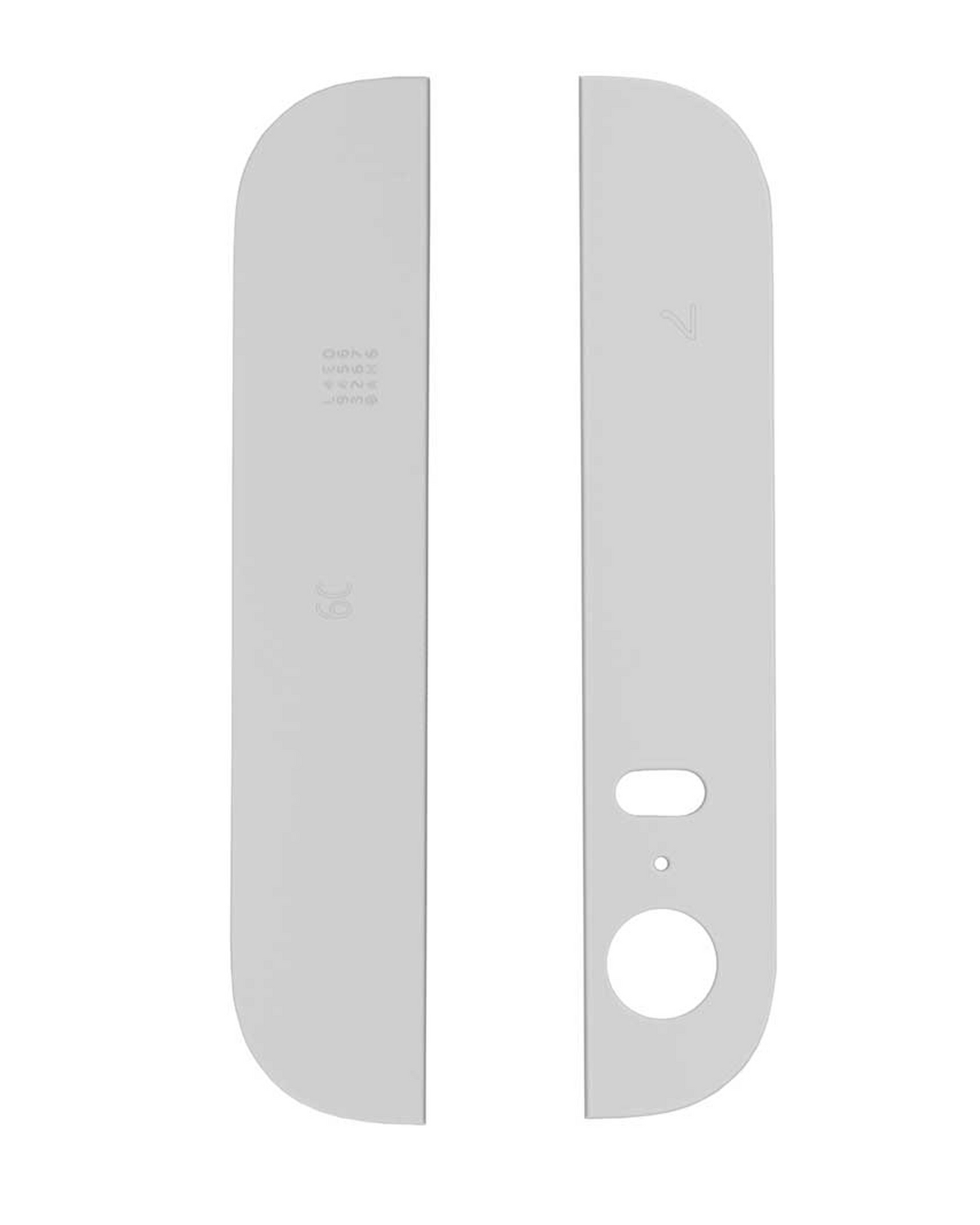 Back Glass (Up + Down) For iPhone 5S (White)