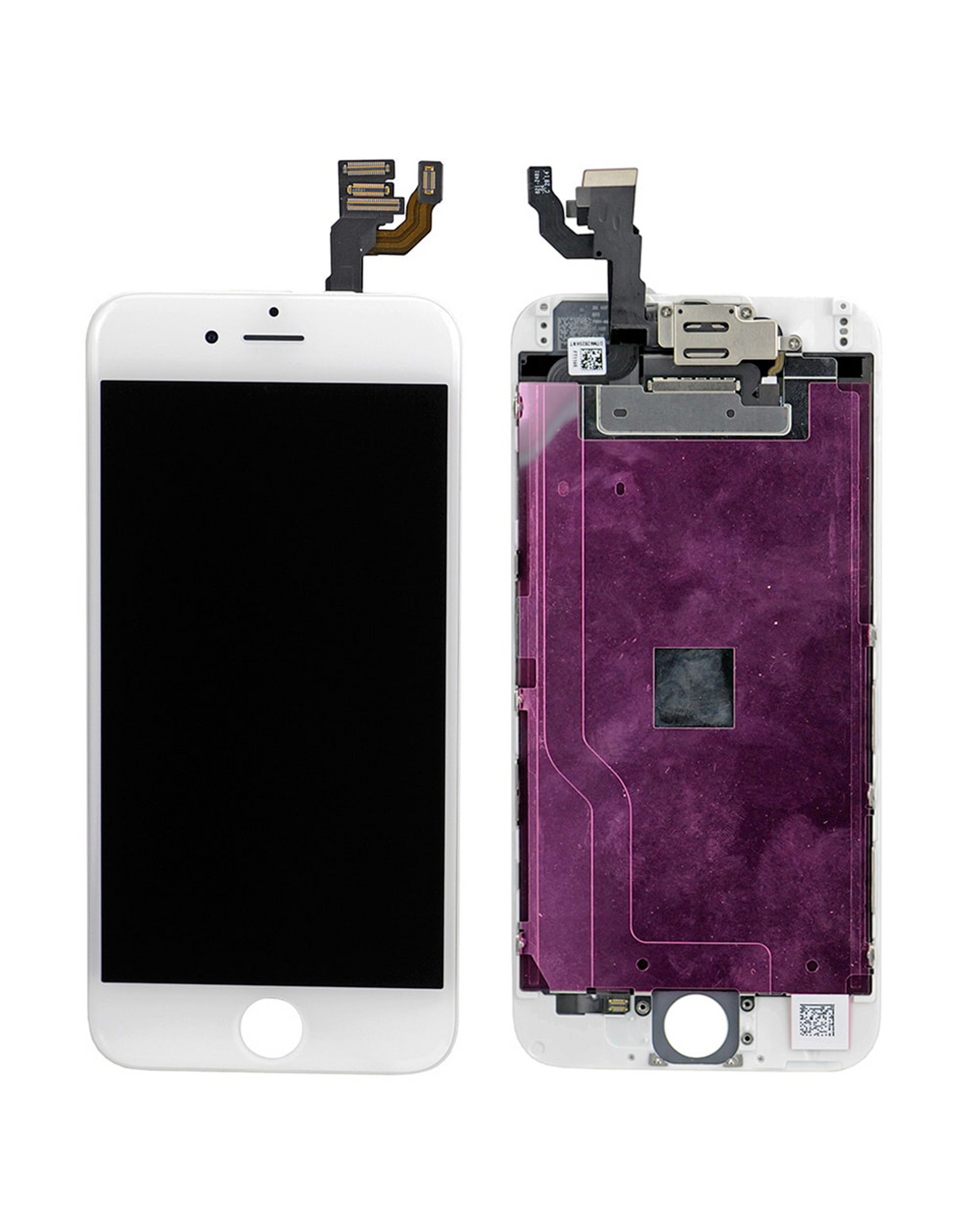 Complete LCD Assembly For iPhone 6 (With Front Camera: Prox Sensor & Ear Speaker) (Aftermarket Plus Quality: XO6) (White)