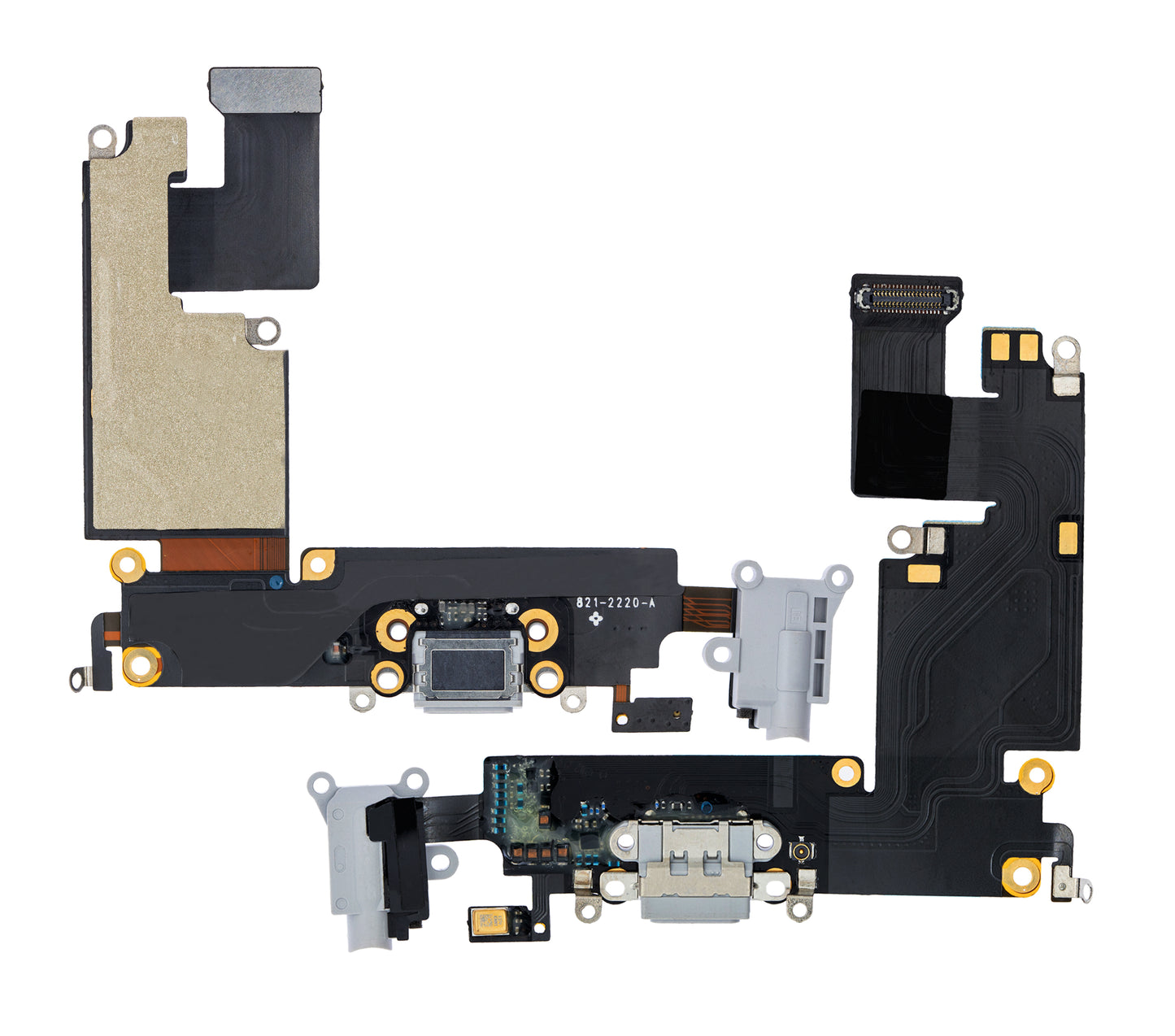 Charging Port Flex Cable For iPhone 6 Plus (Aftermarket) (Silver)
