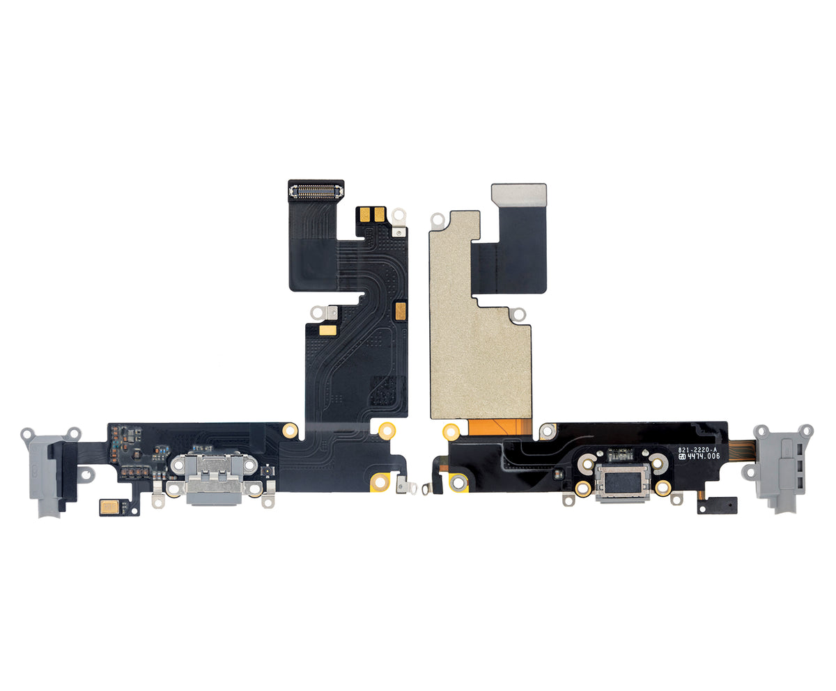 Charging Port Flex Cable For iPhone 6 Plus (Premium) (Space Gray)