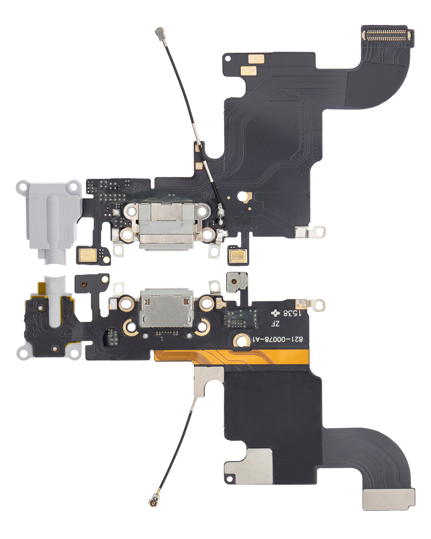 Charging Port Flex Cable For iPhone 6S (Aftermarket) (Silver)