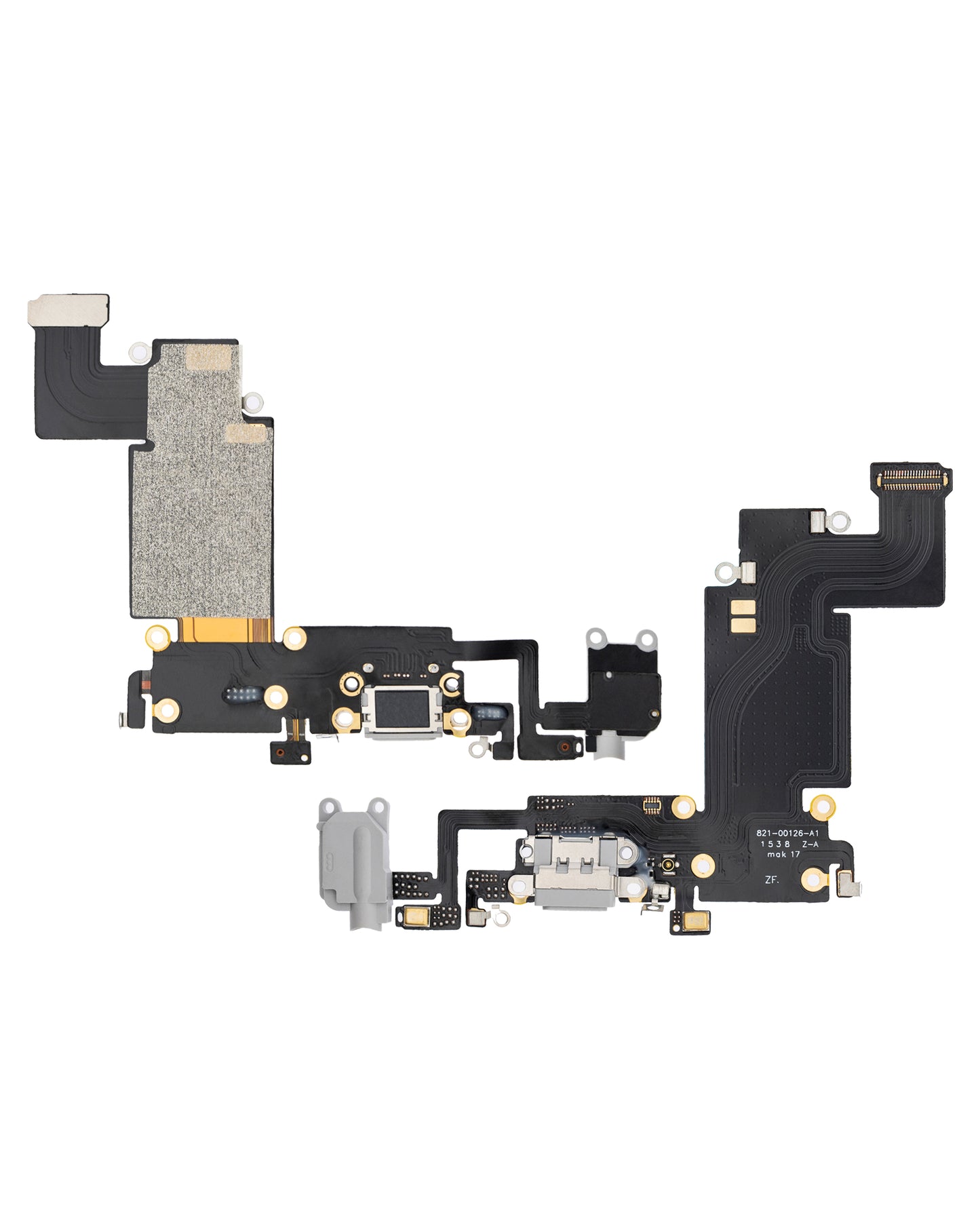 Charging Port Flex Cable For iPhone 6S Plus (Aftermarket) (Silver)